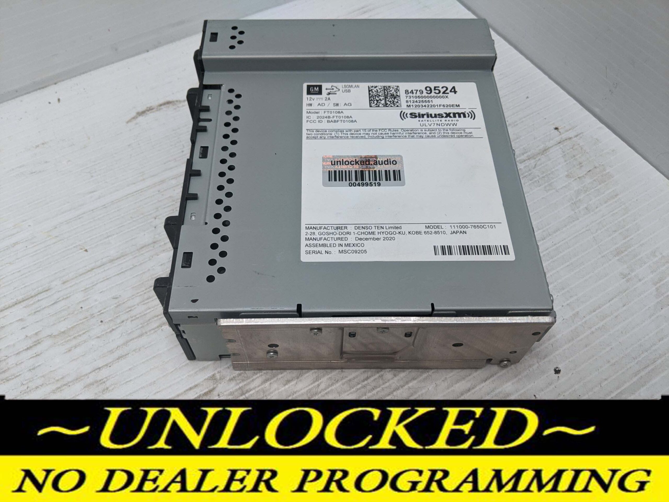 UNLOCKED 20-23 SILVERADO SIERRA CANYON COLORADO OEM RADIO 84799524 IOR