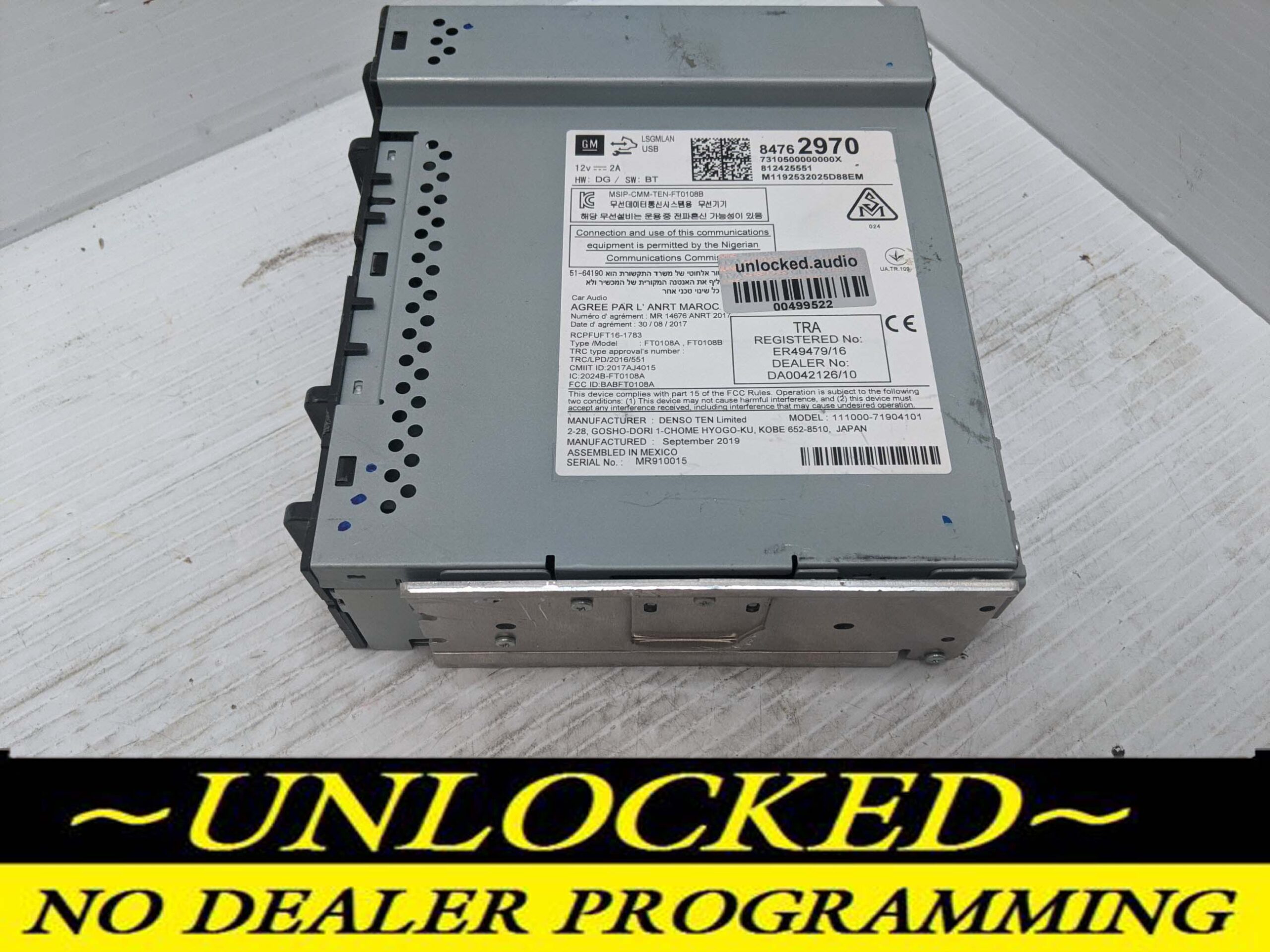 UNLOCKED 19-23 SILVERADO SIERRA COLORADO CANYON OEM RADIO 84762970 IOR