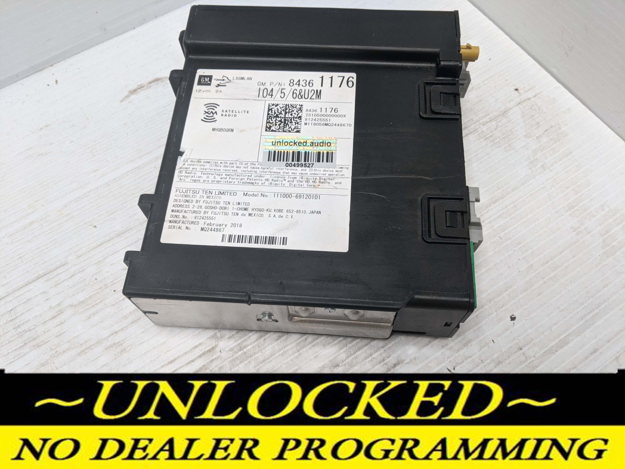 UNLOCKED 18-20 SILVERADO TAHOE EQUINOX SUBURBAN CORVETTE YUKON SIERRA ACADIA LACROSSE ENCORE ENCLAVE XT5 ESCALADE OEM RADIO 84361176