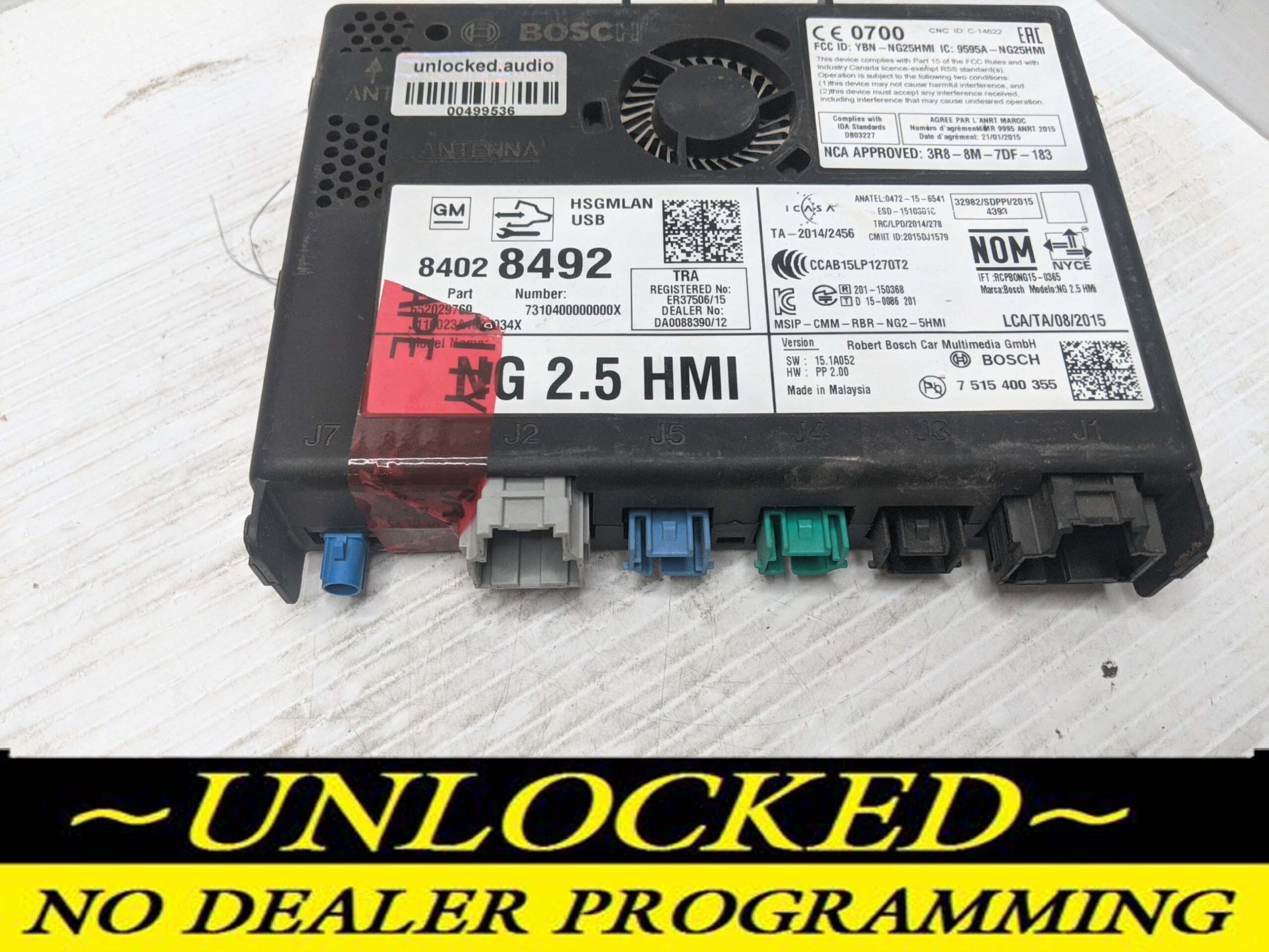 UNLOCKED 16-17 CHEVY GMC BUICK CADILLAC NG 2.5 HMI 84028492 IO6
