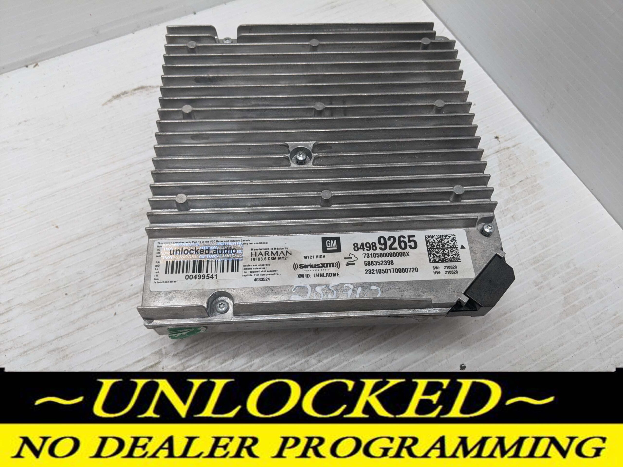 UNLOCKED 21-22 CHEVY SILVERADO INFOTAINMENT RADIO RECEIVER 84989265 IOT