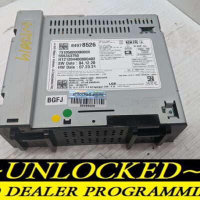 UNLOCKED 21-24 MALIBU EQUINOX TERRAIN TRAILBLAZER ENCORE GX OEM RADIO 84978526 IOR