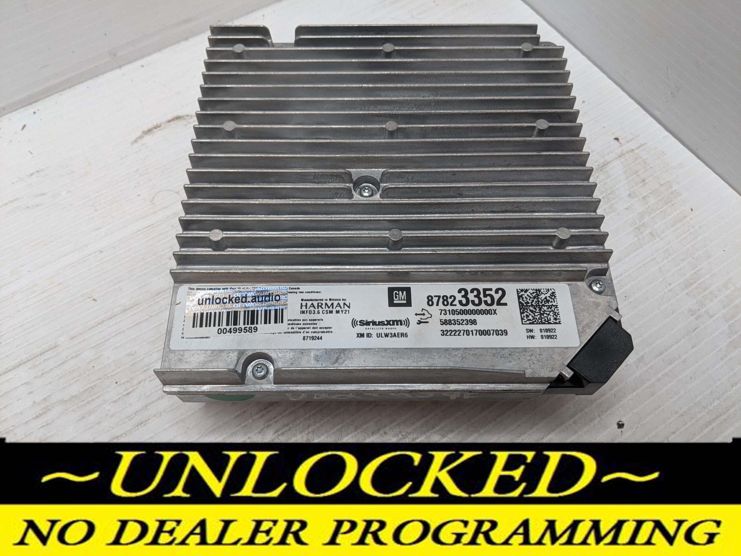 UNLOCKED 2023 SIERRA INFOTAINMENT RADIO RECEIVER 87823353 IOT