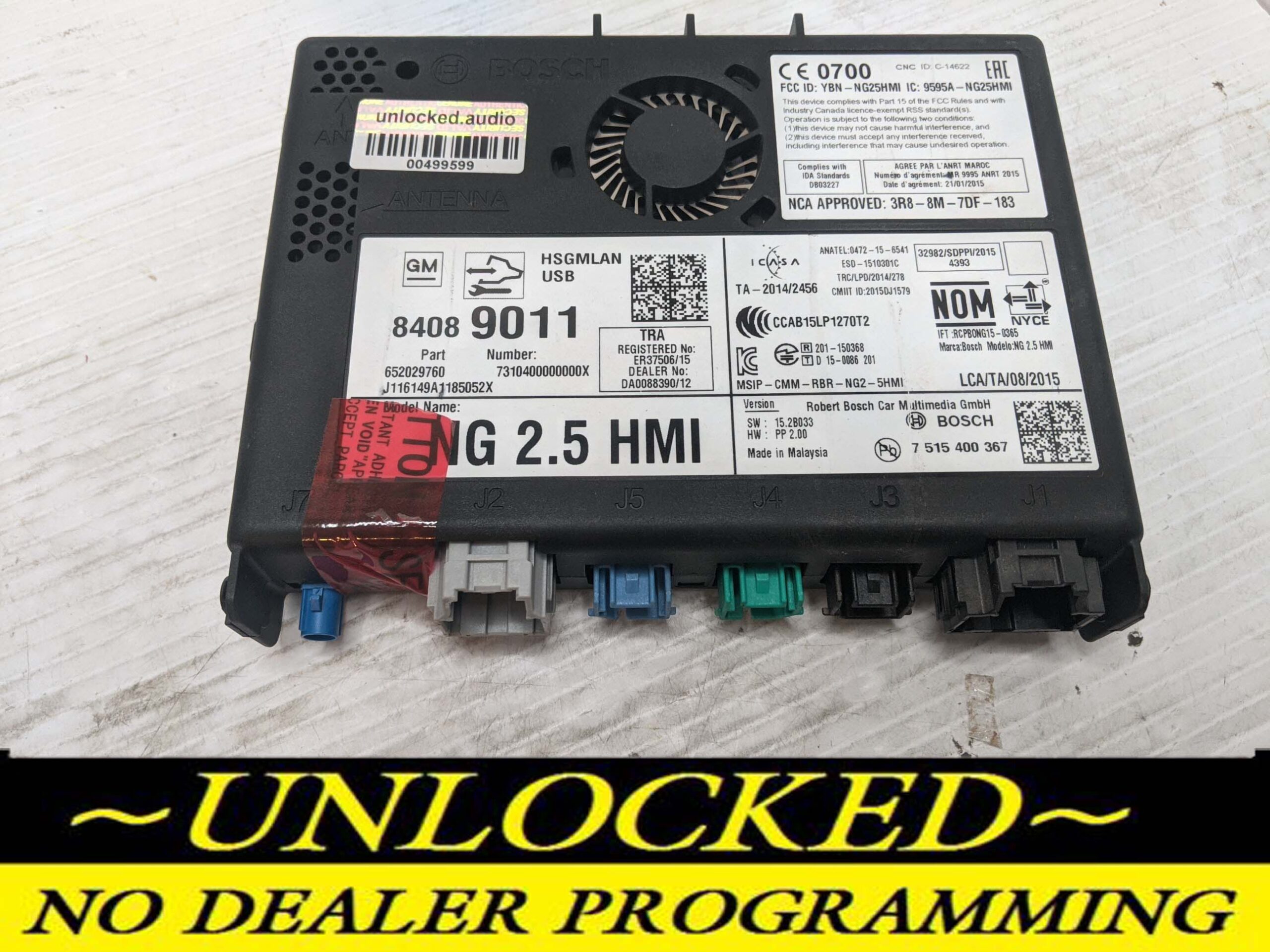 UNLOCKED 16-17 CHEVY GMC BUICK CADILLAC NG 2.5 HMI 84089011 IO6