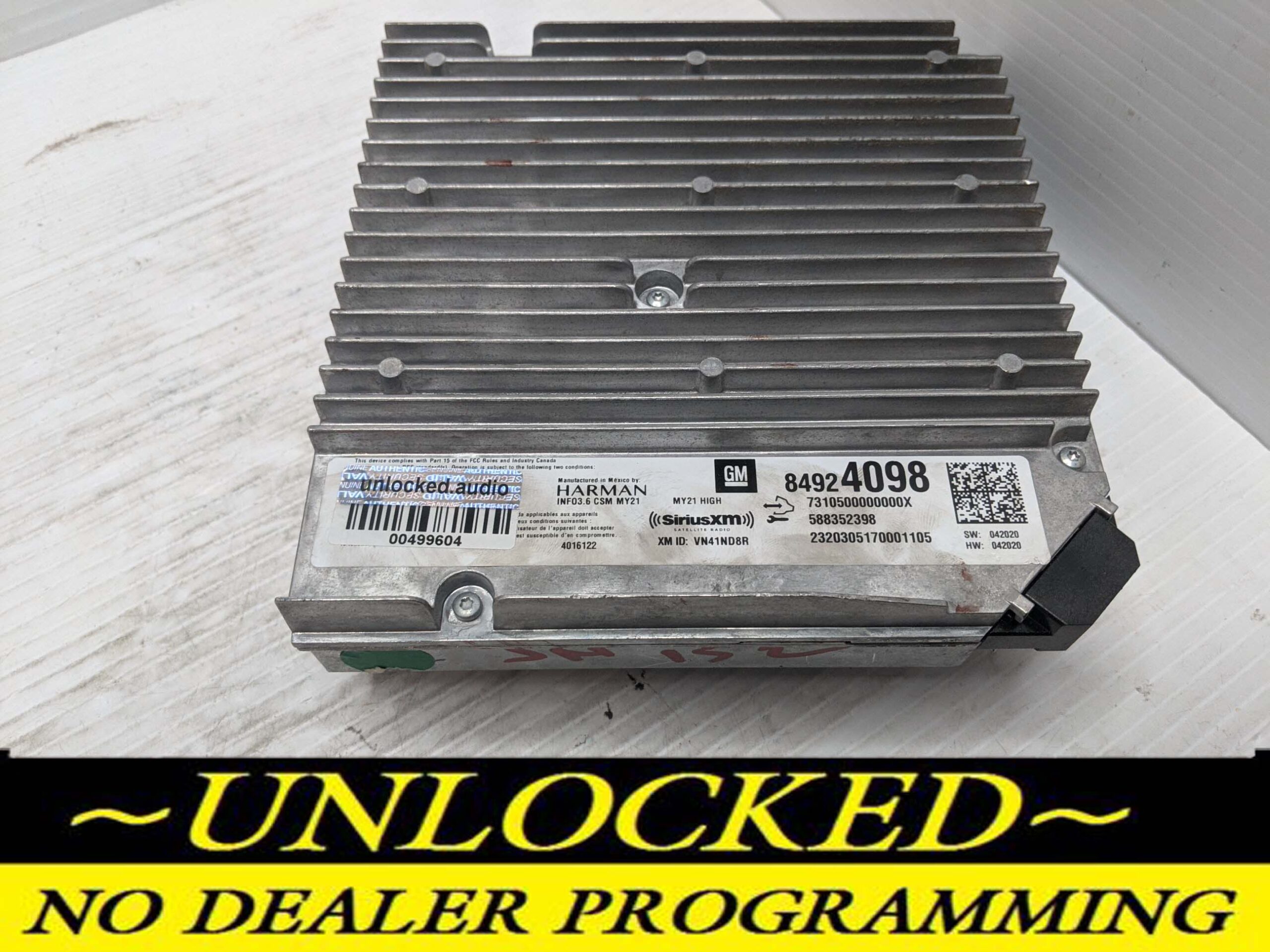 UNLOCKED 21-22 SILVERADO INFOTAINMENT RADIO RECEIVER 84924098 IOT