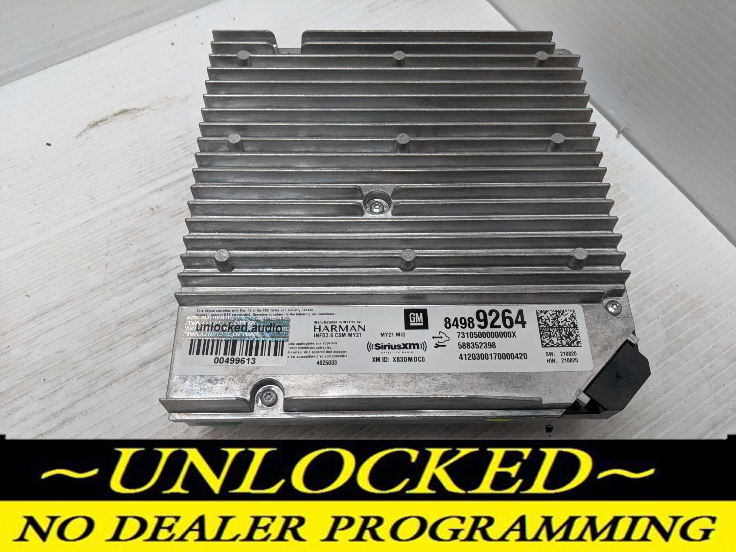 UNLOCKED 21-24 CHEVY SILVERADO OEM INFOTAINMENT RADIO 84989264 IOS