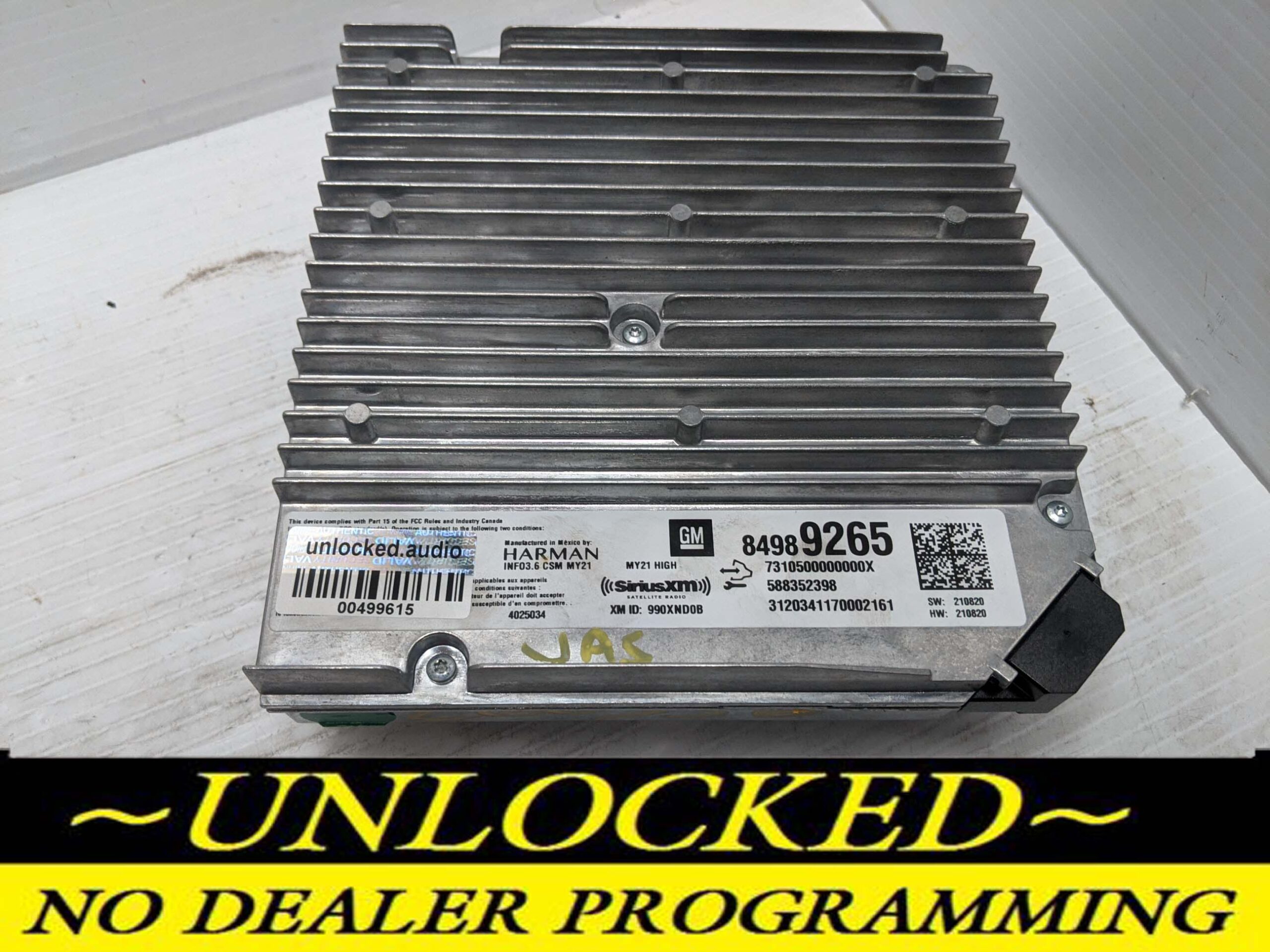 UNLOCKED 21-22 CHEVY SILVERADO INFOTAINMENT RADIO RECEIVER 84989265 IOT