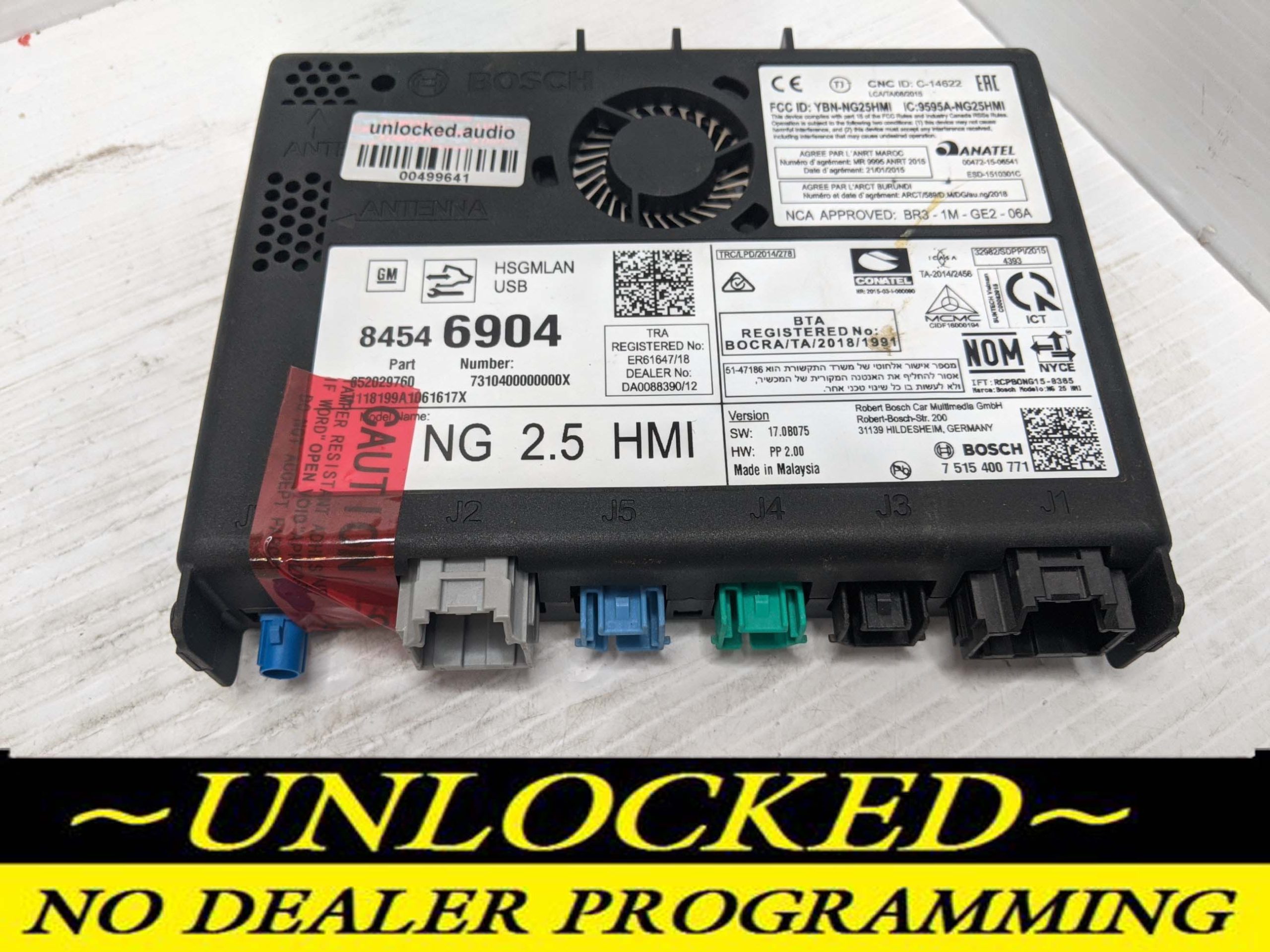 UNLOCKED 18-20 CHEVY GMC BUICK CADILLAC NG 2.5 HMI 84546904 IO6