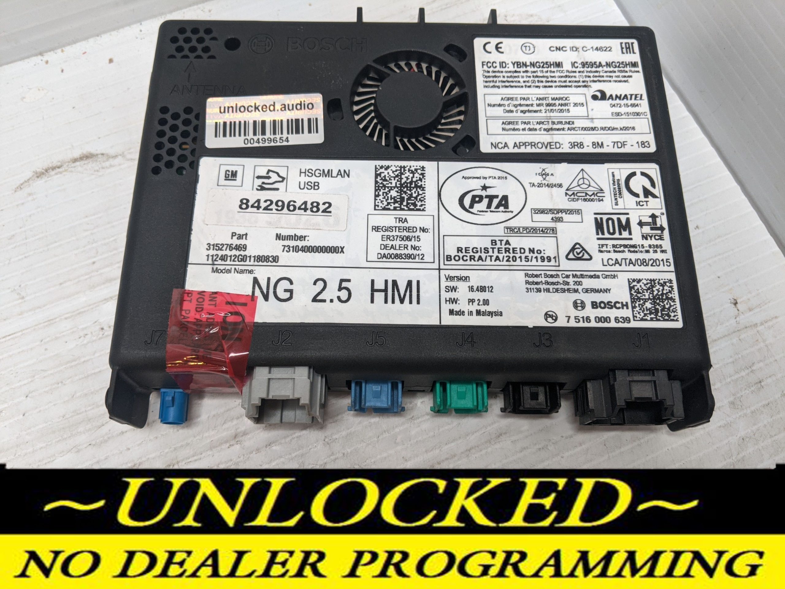 UNLOCKED 18-20 CHEVY GMC BUICK CADILLAC NG 2.5 HMI 84296482 IO6