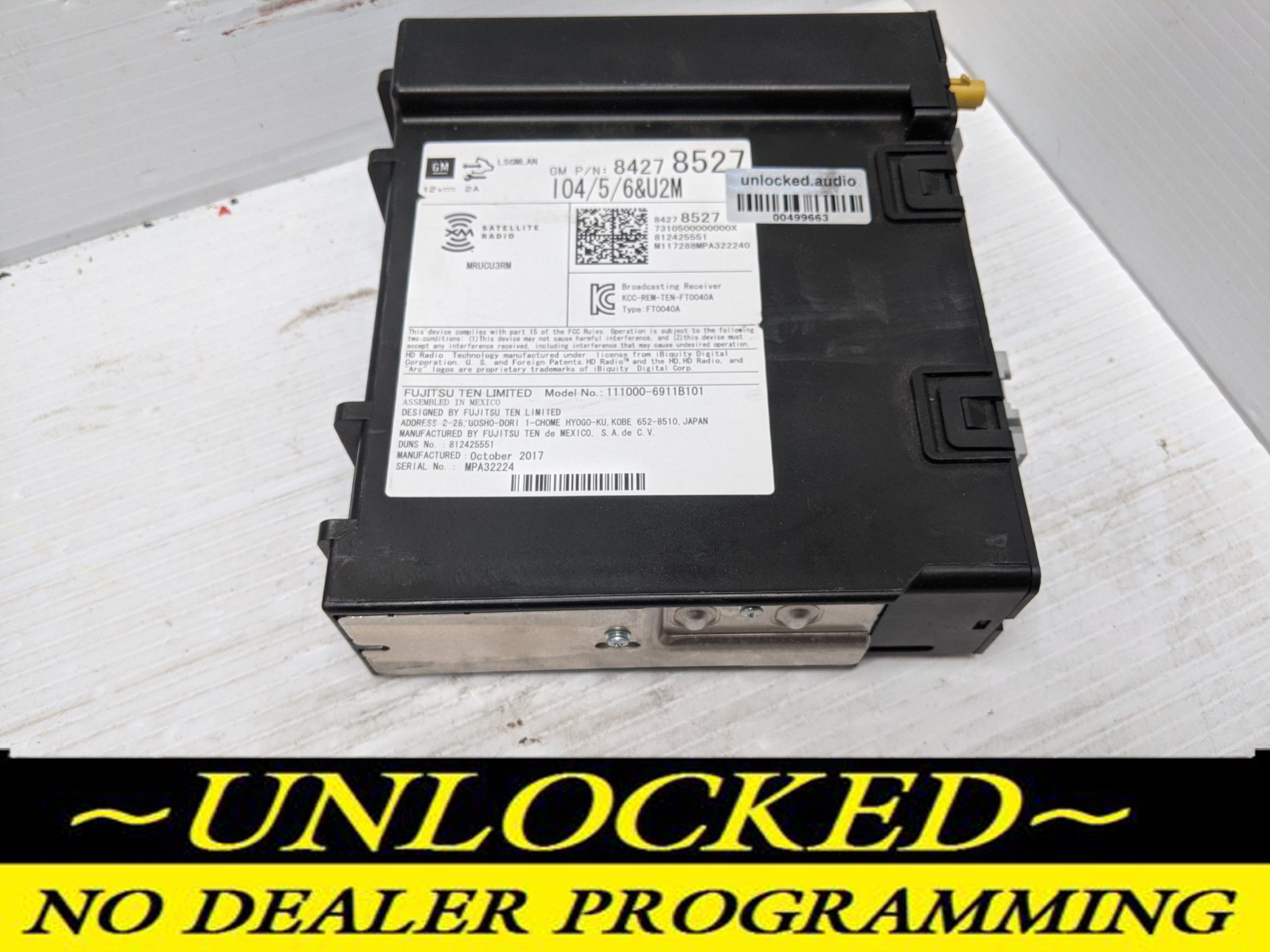 UNLOCKED 17-19 SILVERADO TAHOE SUBURBAN YUKON SIERRA ACADIA LACROSSE ENCLAVE XT5 ESCALADE OEM RADIO 84278527