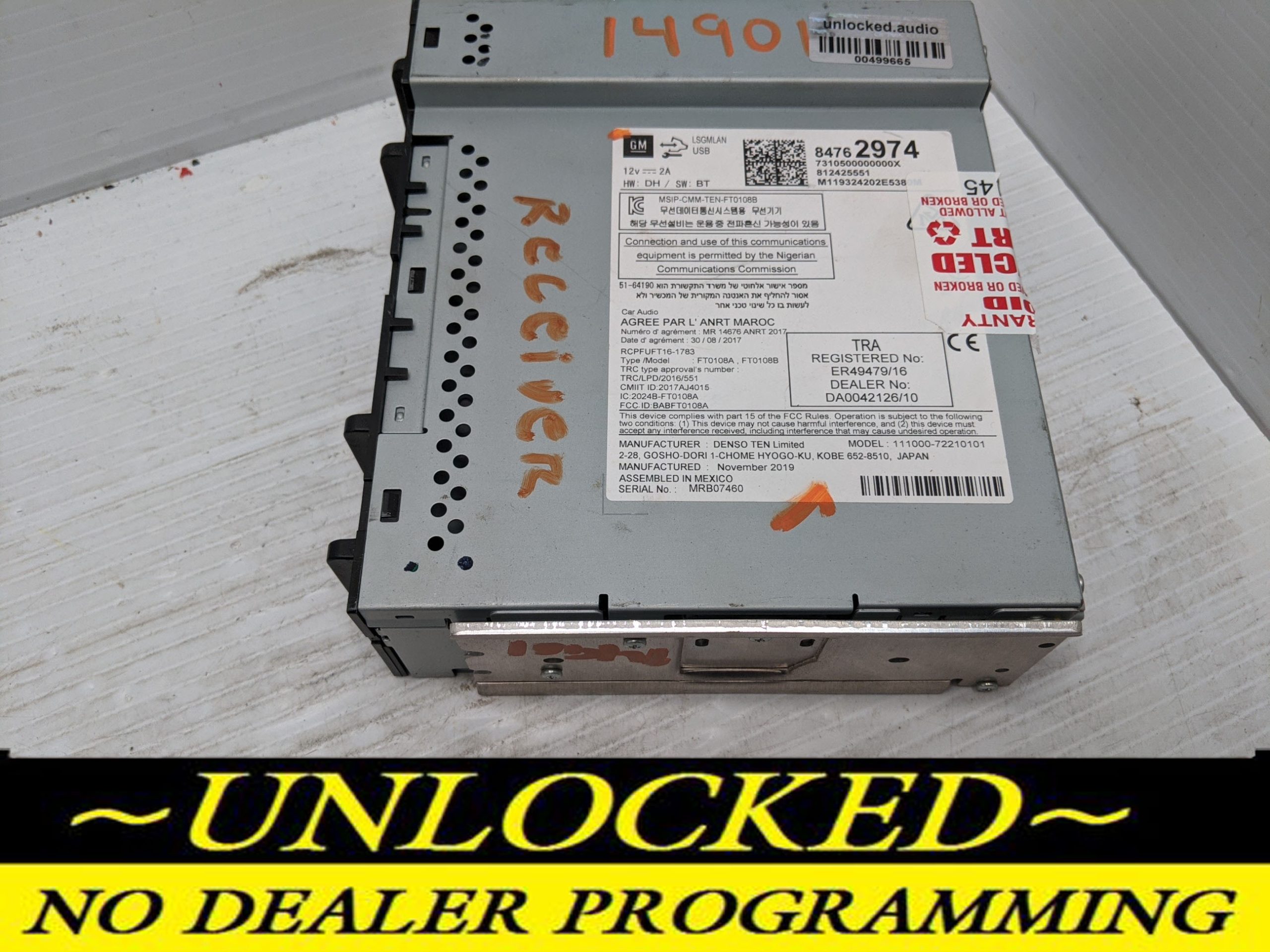 UNLOCKED 20-22 EQUINOX MALIBU OEM RADIO 84762974 IOR