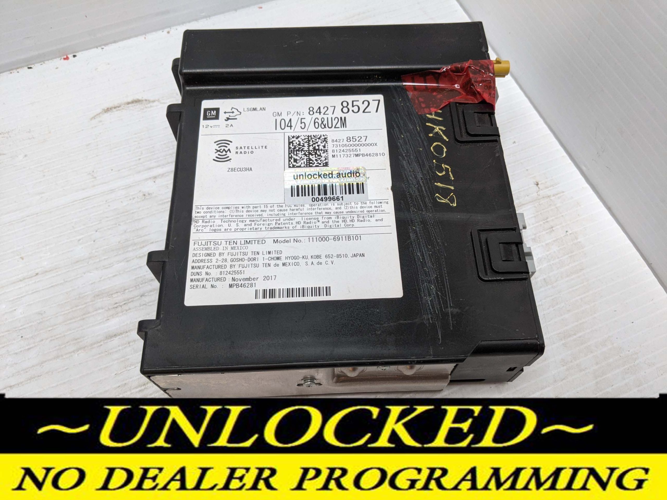 UNLOCKED 17-19 SILVERADO TAHOE SUBURBAN YUKON SIERRA ACADIA LACROSSE ENCLAVE XT5 ESCALADE OEM RADIO 84278527
