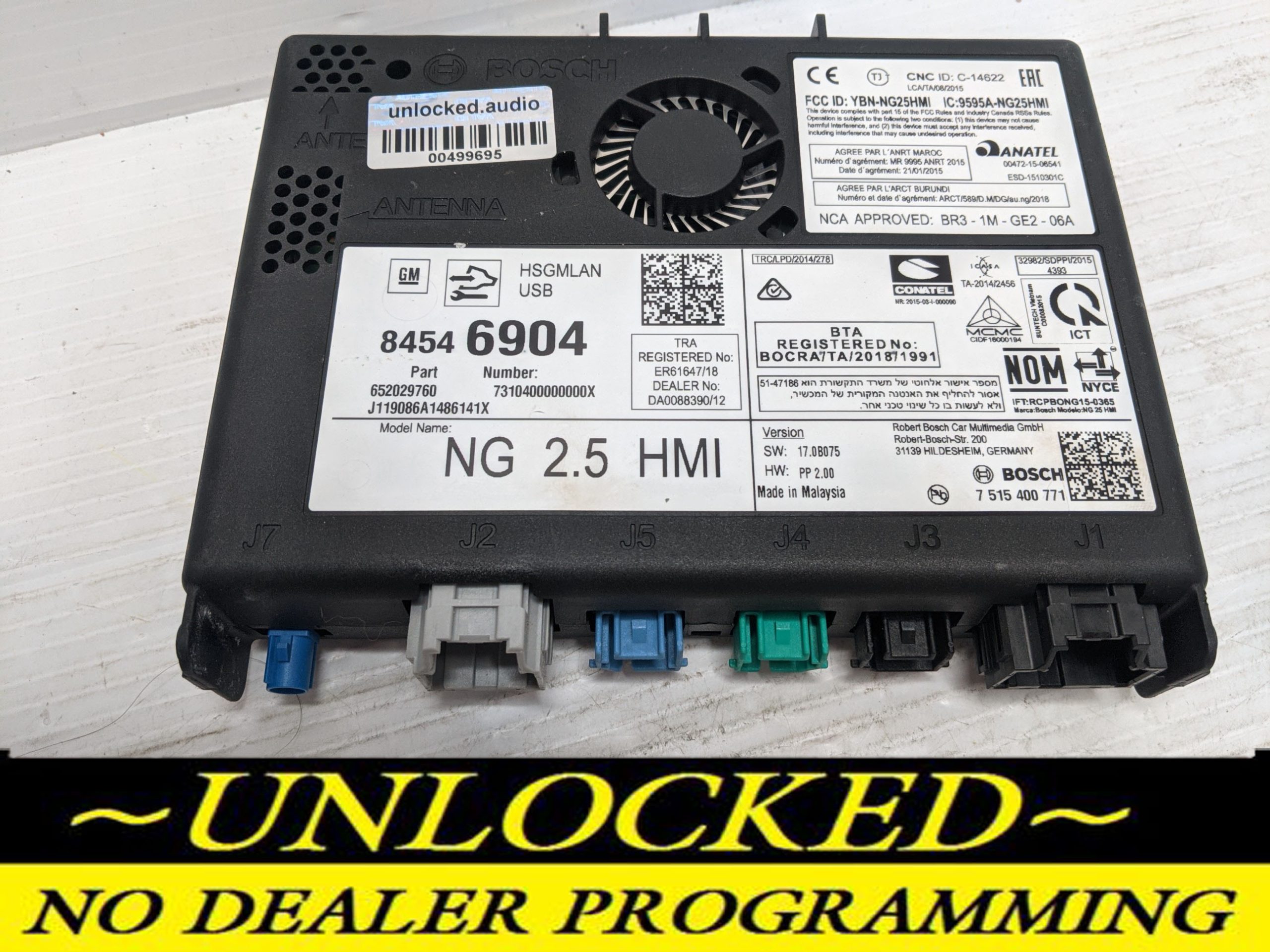 UNLOCKED 18-20 CHEVY GMC BUICK CADILLAC NG 2.5 HMI 84546904 IO6