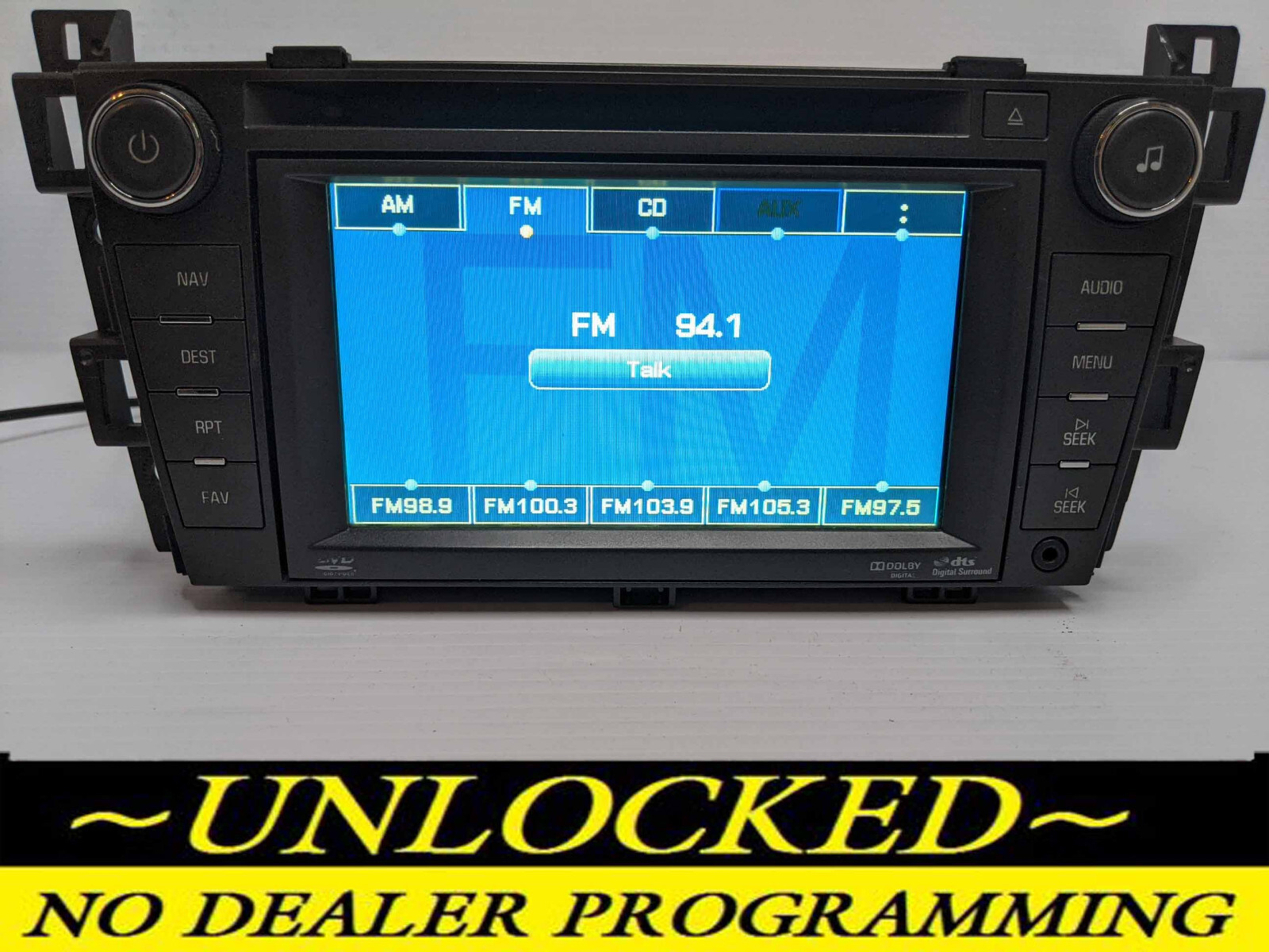 UNLOCKED 10-11 CADILLAC DTS OEM RADIO 25993432 U3R