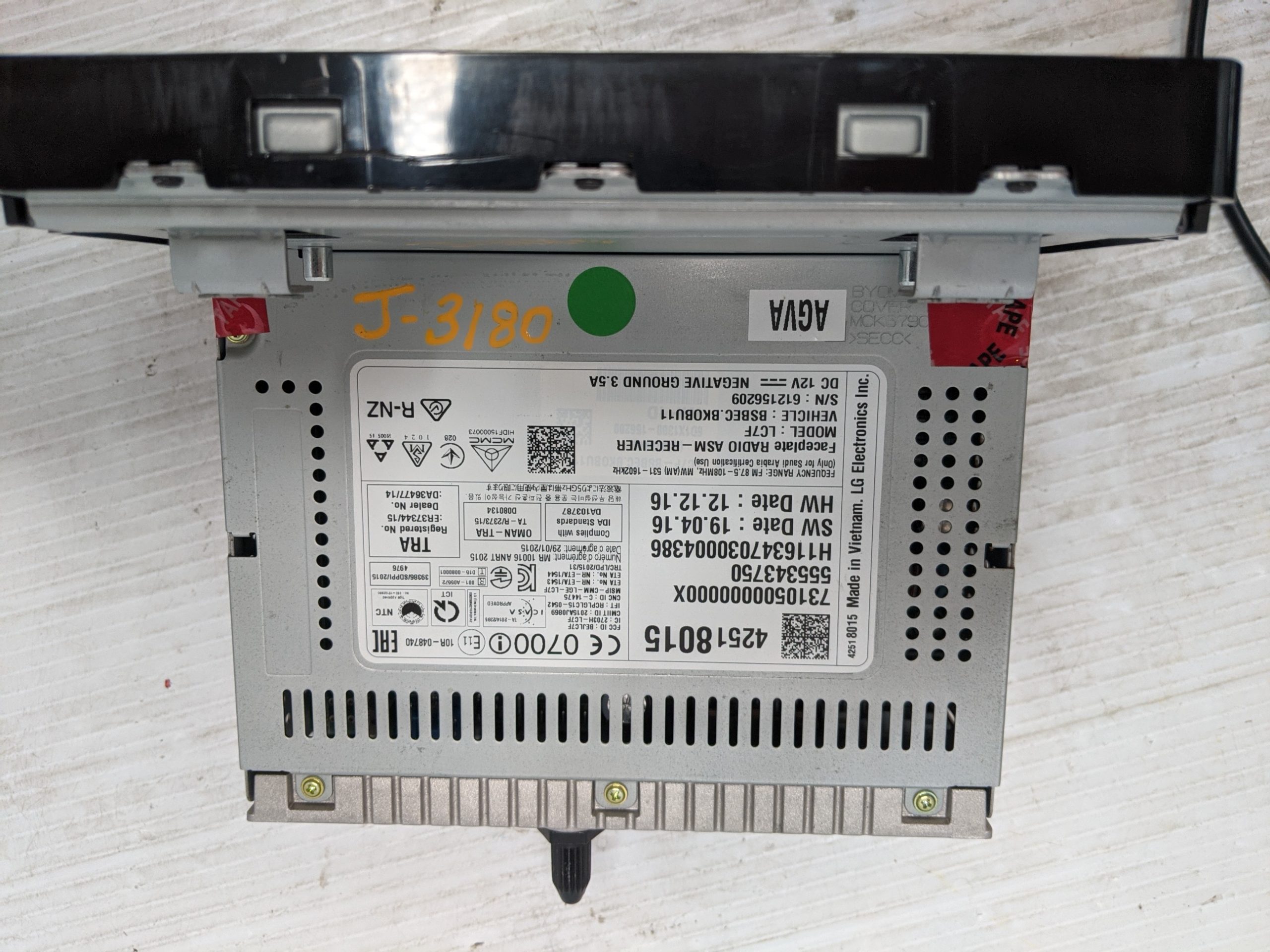UNLOCKED 17-21 TRAX OEM RADIO 42518015 IOA - Image 2