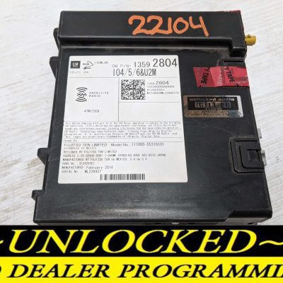 UNLOCKED 13-15 SILVERADO IMPALA TAHOE SUBURBAN COLORADO SIERRA YUKON LACROSSE REGAL CADILLAC OEM RADIO 13592804 IO5