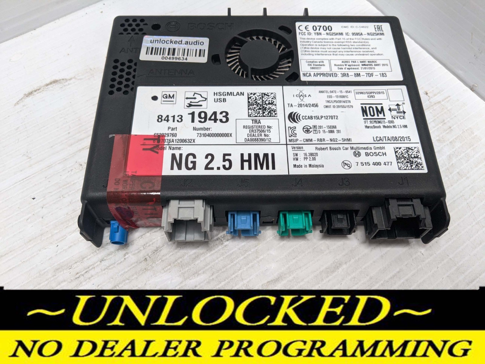 UNLOCKED 18-20 CHEVY GMC BUICK CADILLAC NG 2.5 HMI 84131943 IO6