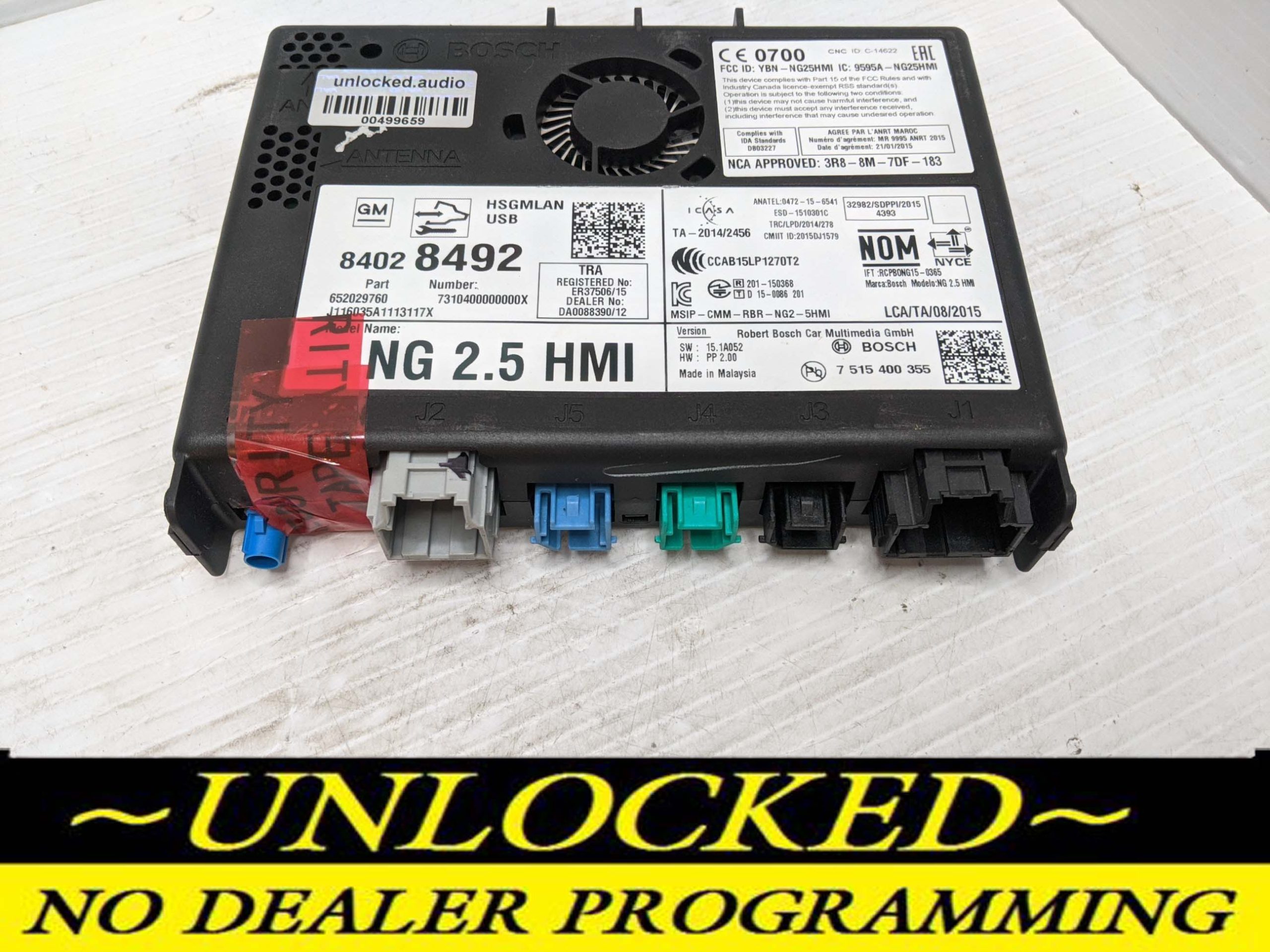UNLOCKED 16-17 CHEVY GMC BUICK CADILLAC NG 2.5 HMI 84028492 IO6