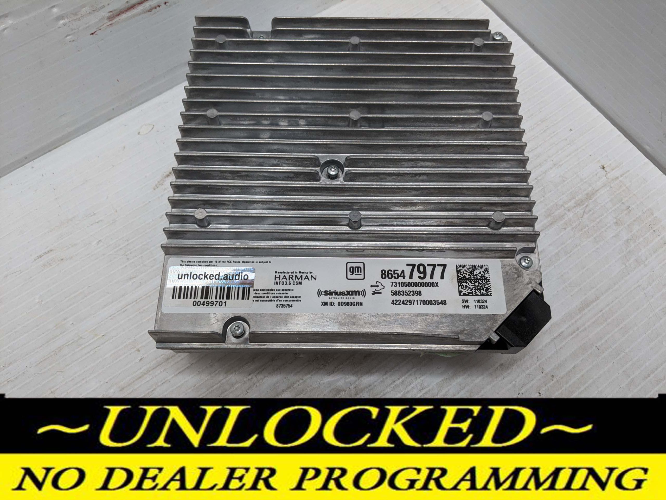 UNLOCKED 21-25 CHEVY BLAZER INFOTAINMENT RADIO RECEIVER 86547977 IOS