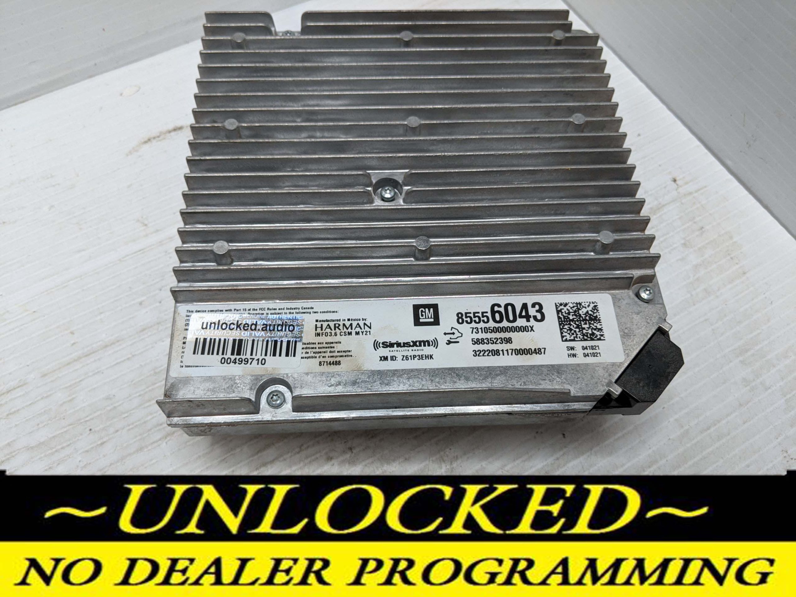 UNLOCKED 2021 2022 CHEVY SILVERADO INFOTAINMENT RADIO RECEIVER 85556043 IOT