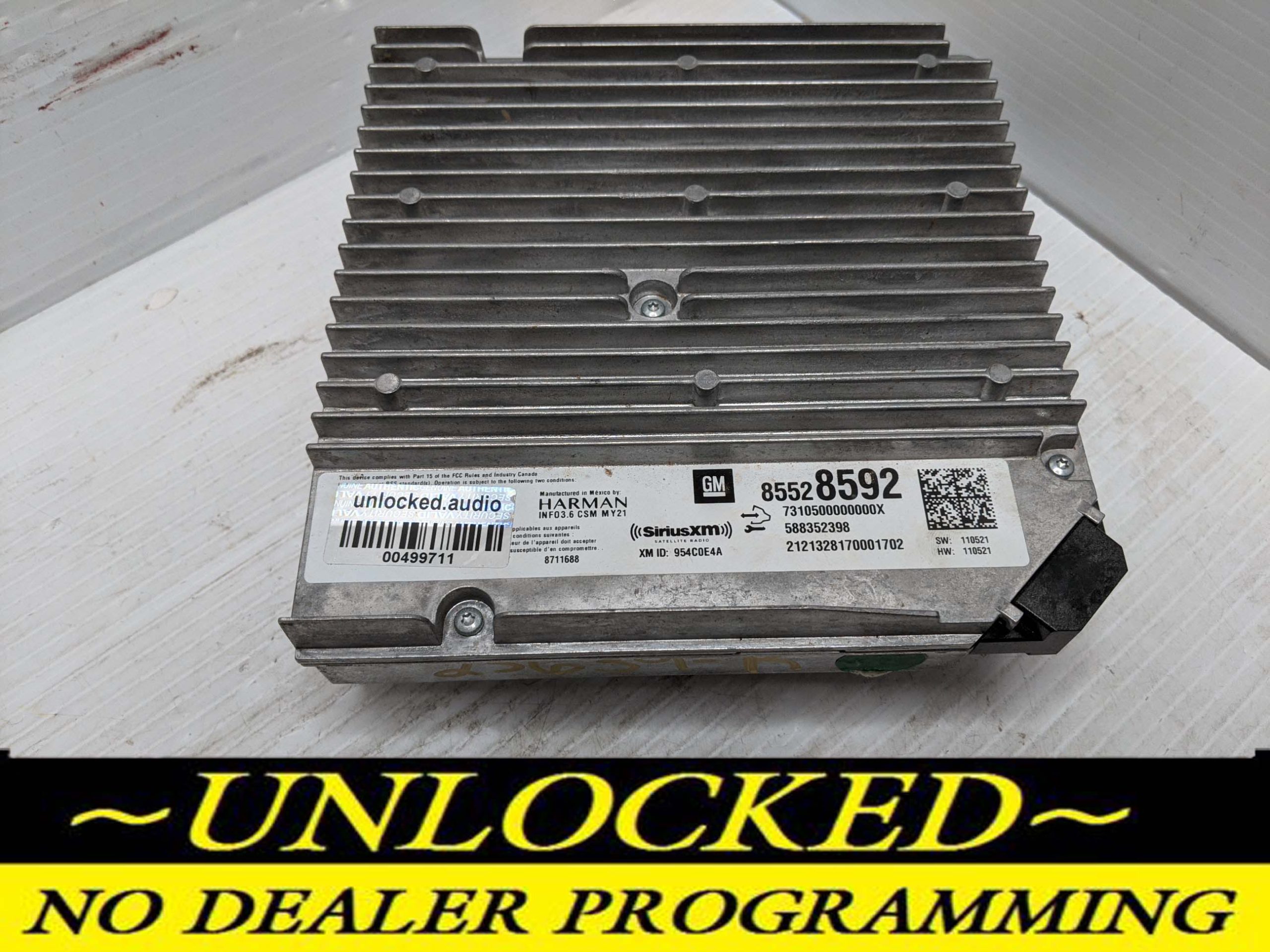 UNLOCKED 21-24 CHEVY SILVERADO OEM INFOTAINMENT RADIO 85528592 IOS