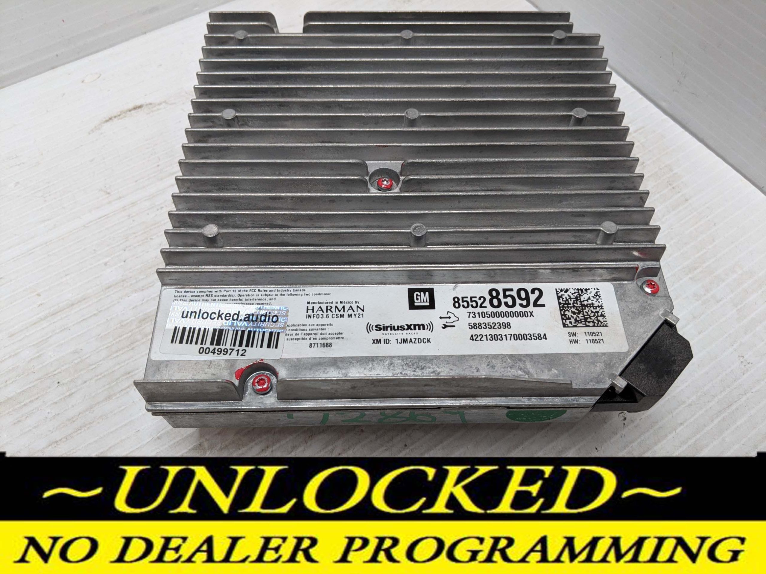 UNLOCKED 21-24 GMC TERRAIN OEM INFOTAINMENT RADIO 85528592 IOU