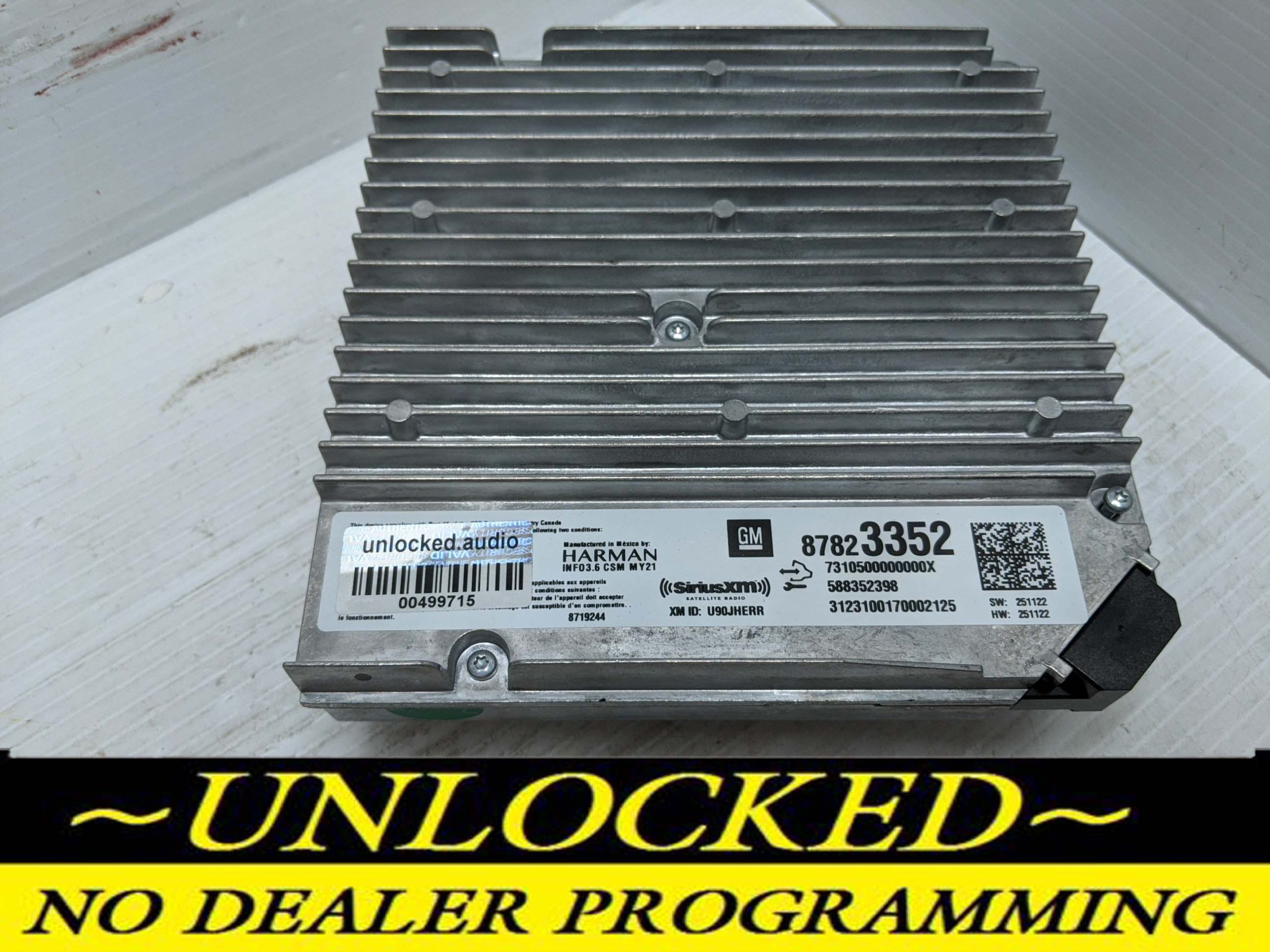 UNLOCKED 21-23 CHEVY SILVERADO TRAVERSE BLAZER TRAILBLAZER CAMARO INFOTAINMENT RADIO RECEIVER 87823352 IOS