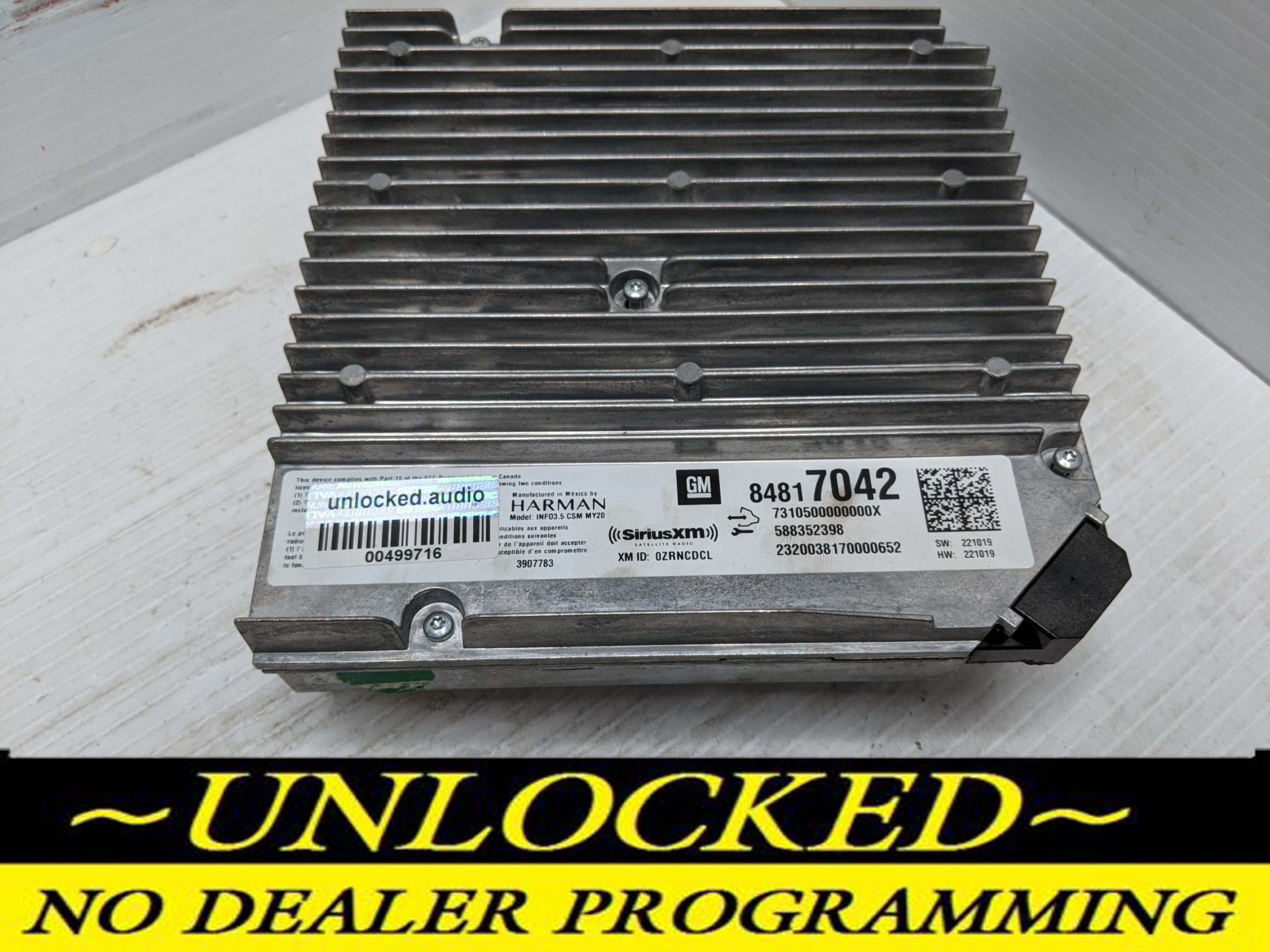 UNLOCKED 20-23 CHEVY SILVERADO TRAVERSE BLAZER TRAILBLAZER CAMARO INFOTAINMENT RADIO RECEIVER 84817042 IOS