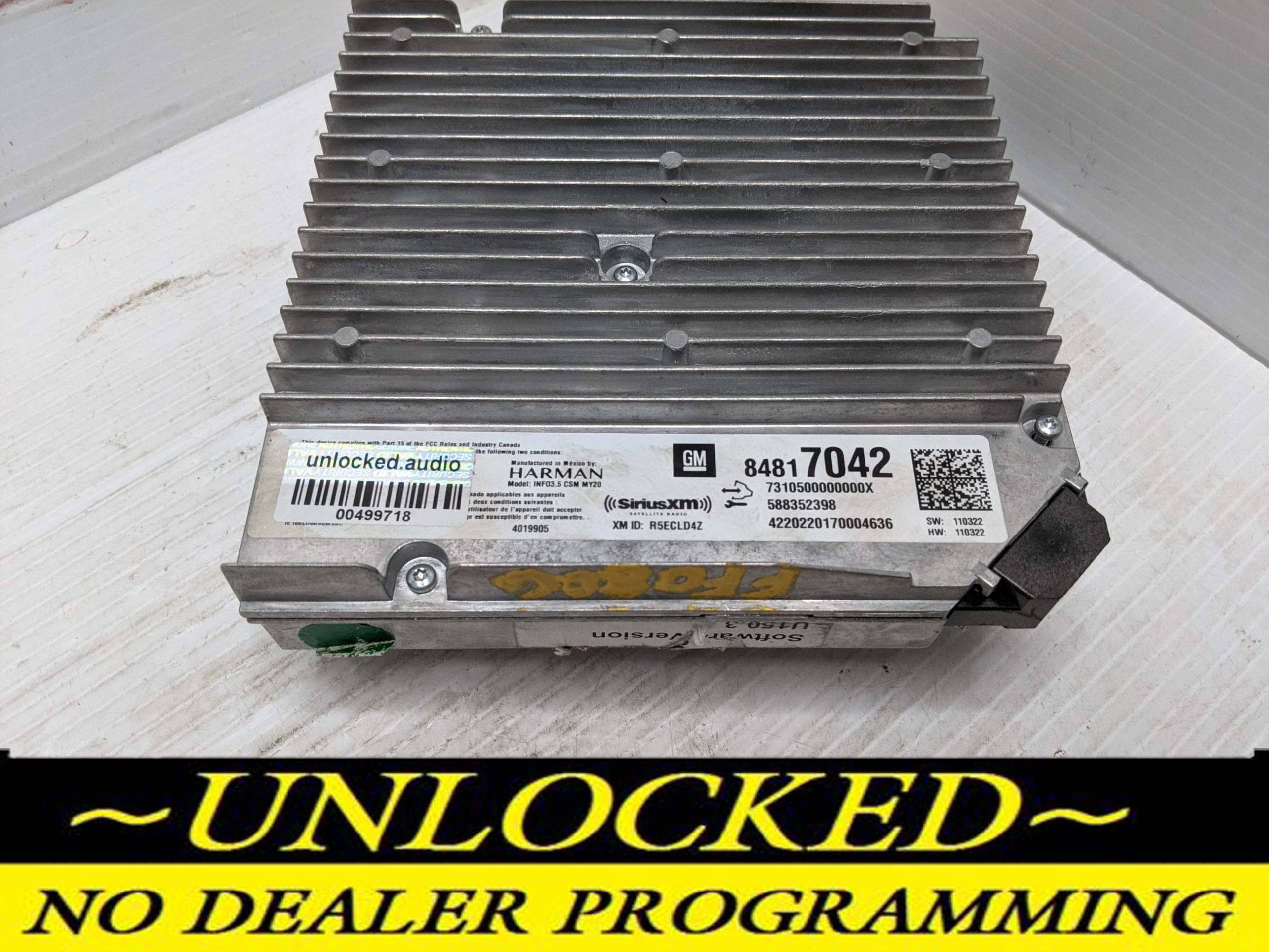 UNLOCKED 20-23 CHEVY SILVERADO TRAVERSE BLAZER TRAILBLAZER CAMARO INFOTAINMENT RADIO RECEIVER 84817042 IOS