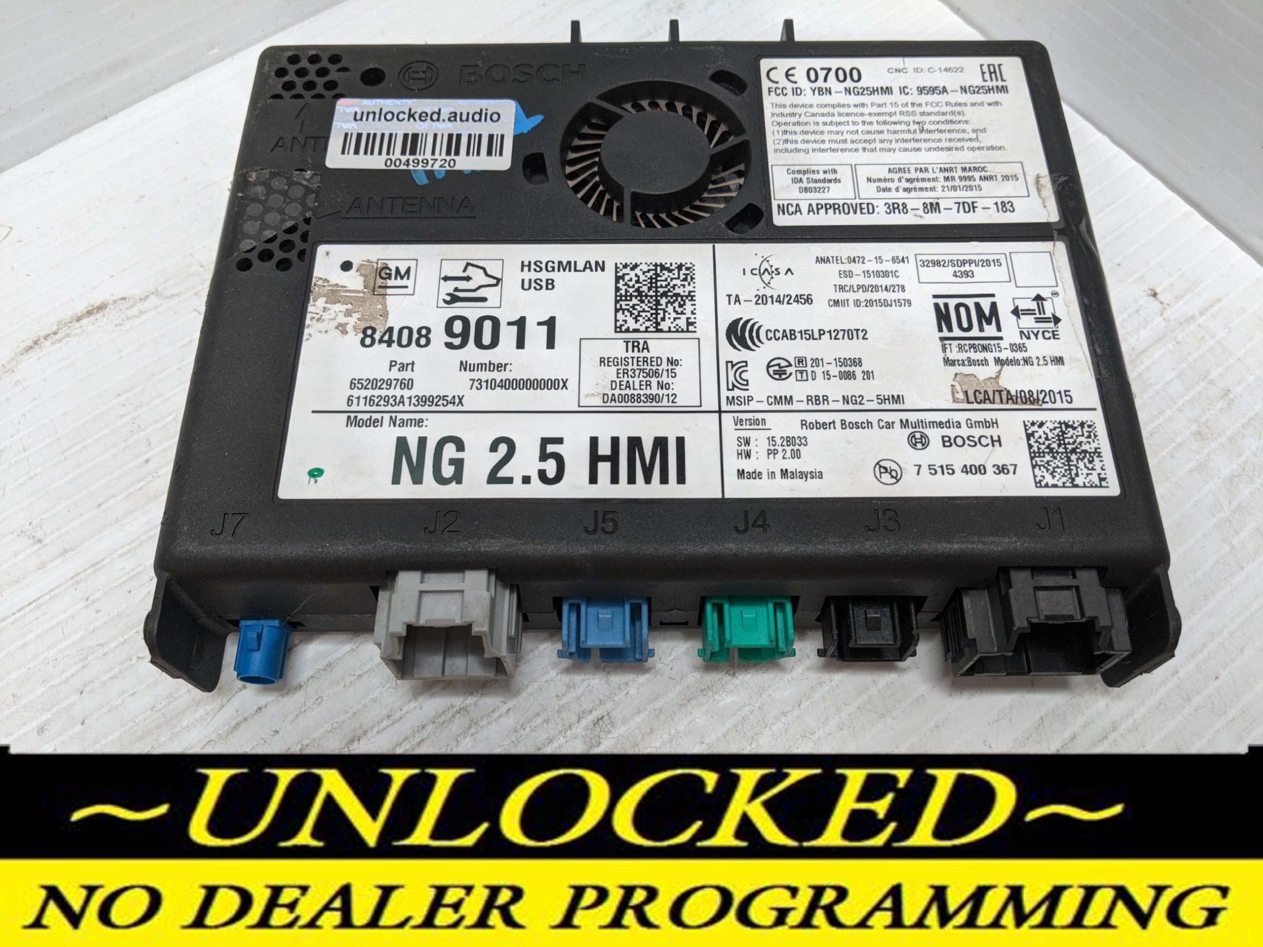 UNLOCKED 16-17 CHEVY GMC BUICK CADILLAC NG 2.5 HMI 84089011 IO6