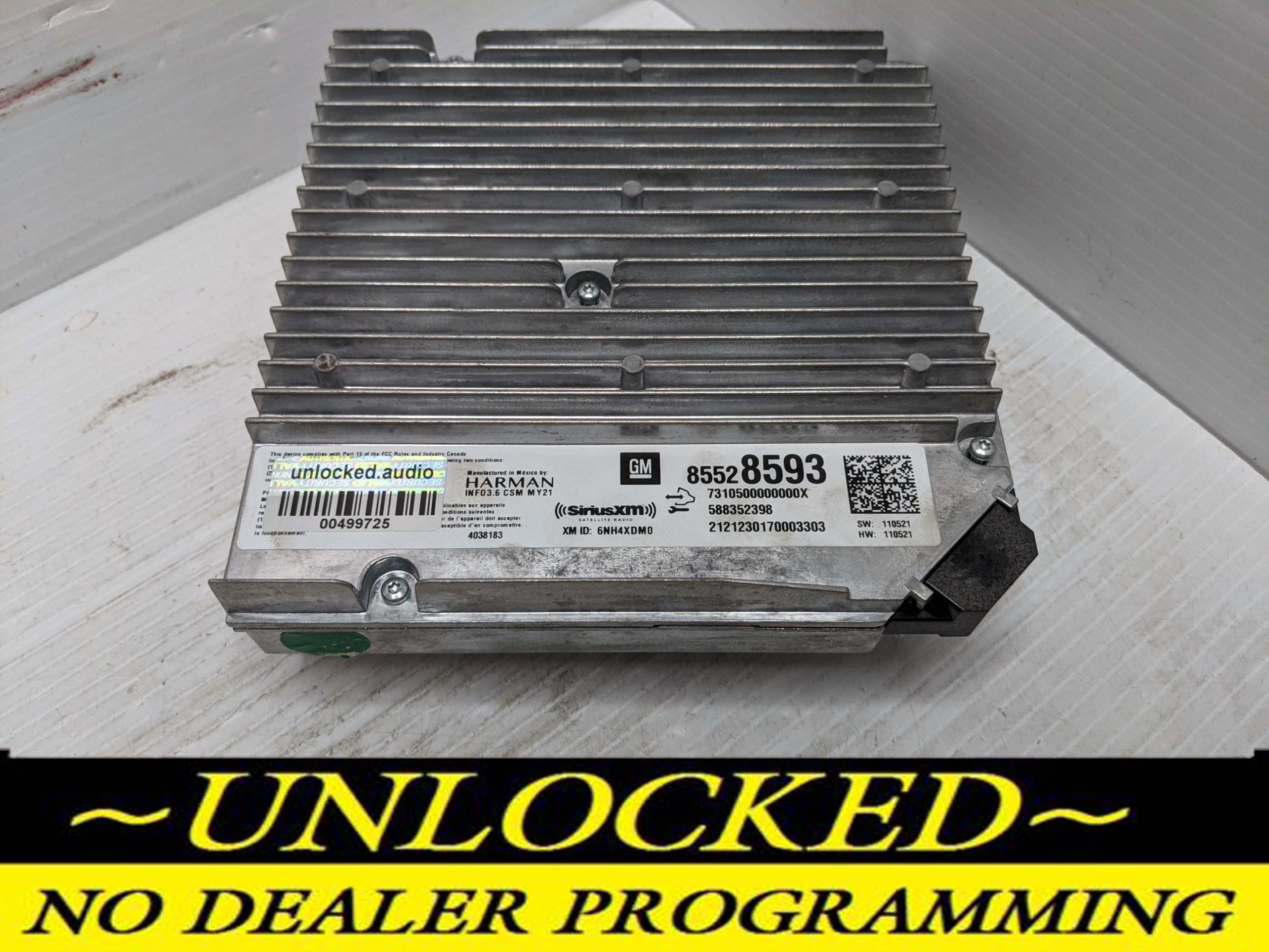UNLOCKED 21-22 SILVERADO INFOTAINMENT RADIO RECEIVER 85528593 IOT