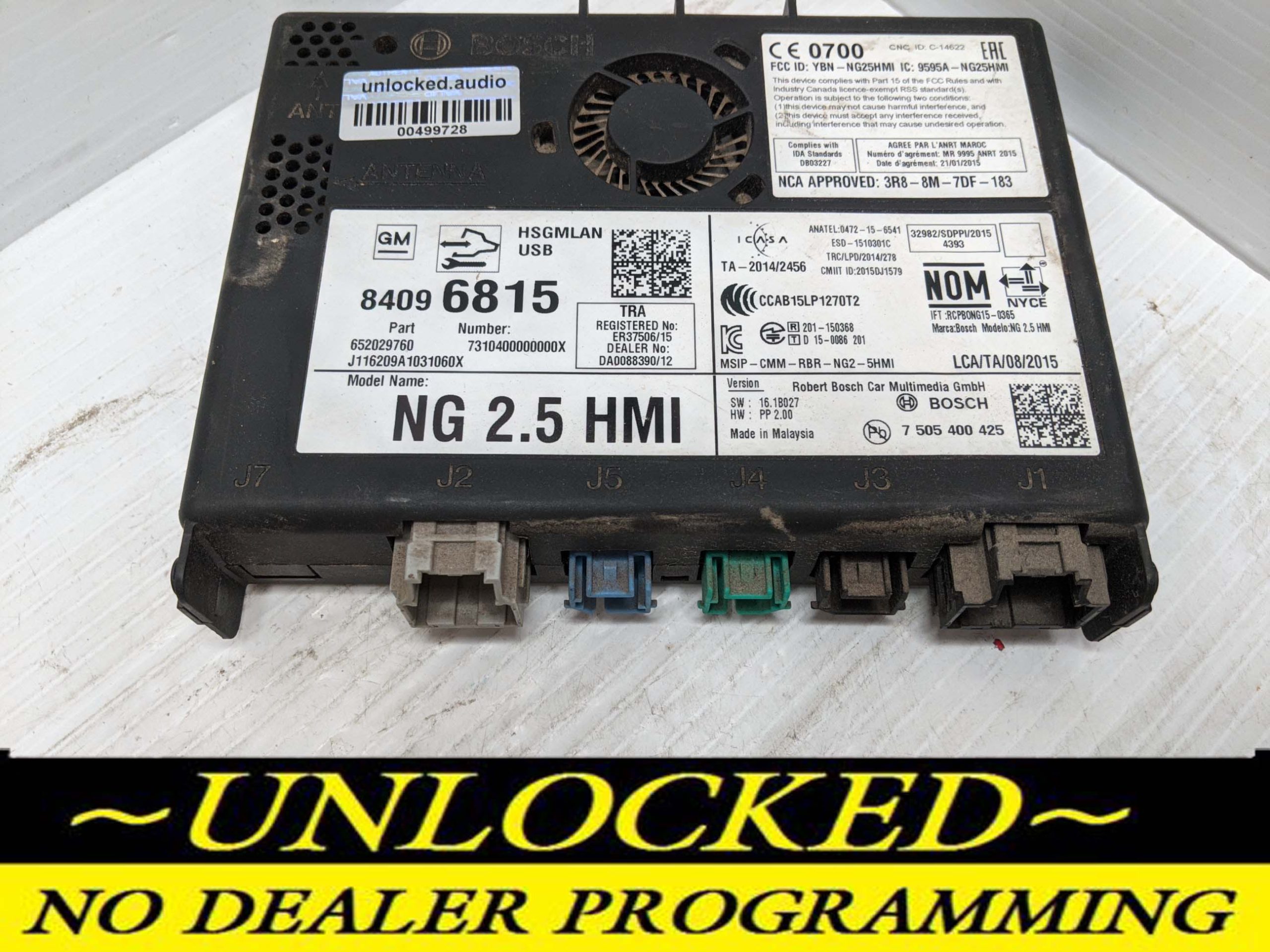 UNLOCKED 16-18 CHEVY GMC BUICK CADILLAC NG 2.5 HMI 84096815 IO5