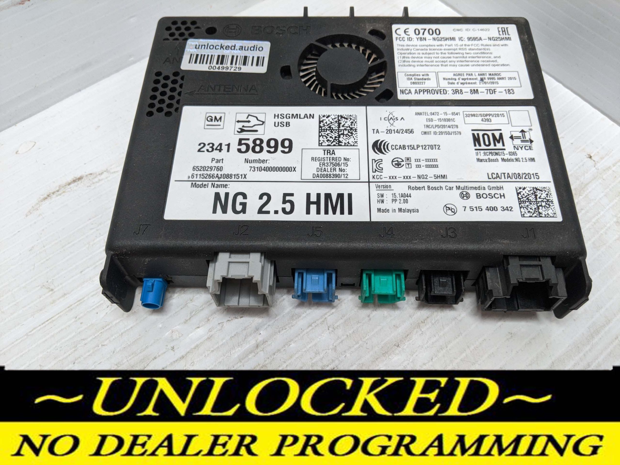 UNLOCKED 18-20 CHEVY GMC BUICK CADILLAC NG 2.5 HMI 23415899 IO6