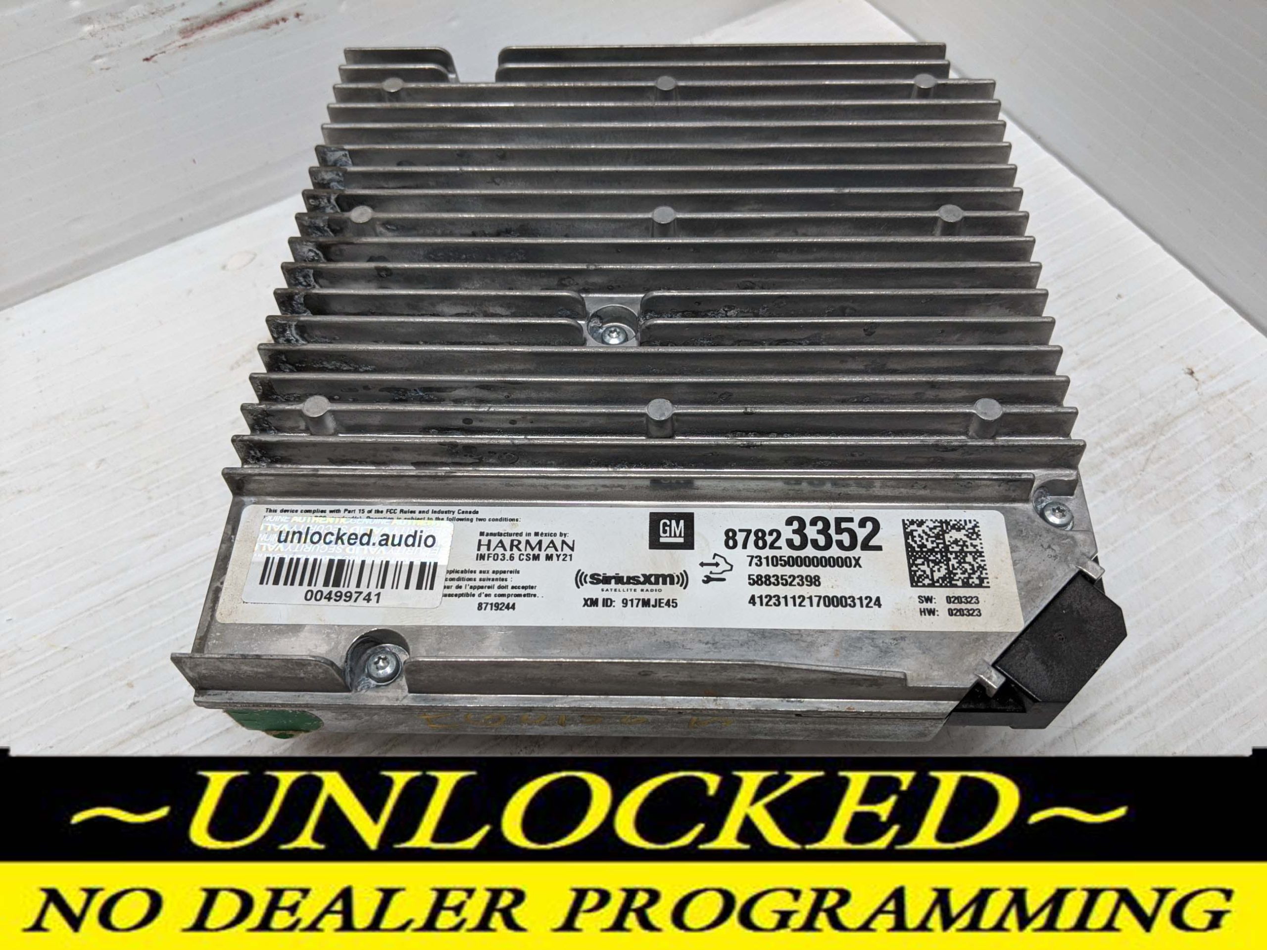 UNLOCKED 22-23 GMC ACADIA CHEVY SILVERADO INFOTAINMENT RADIO RECEIVER 87823352 IOU