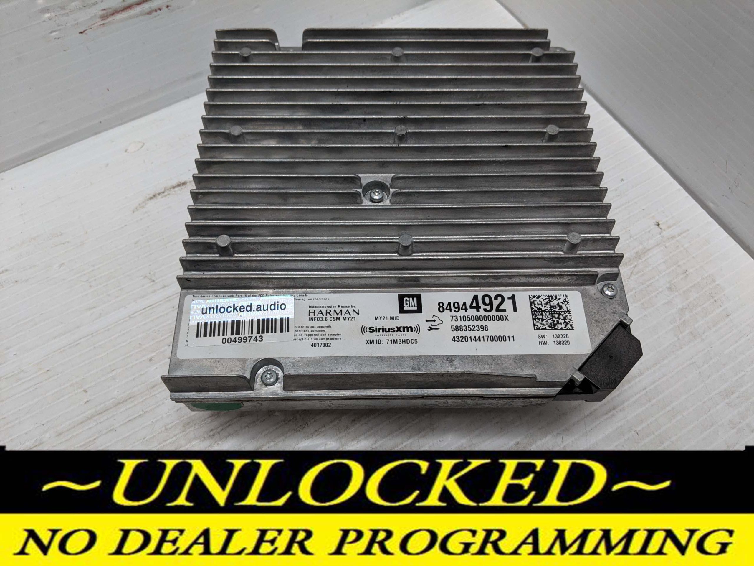 UNLOCKED 21-25 CHEVY TAHOE INFOTAINMENT RADIO RECEIVER 84944921 IOS