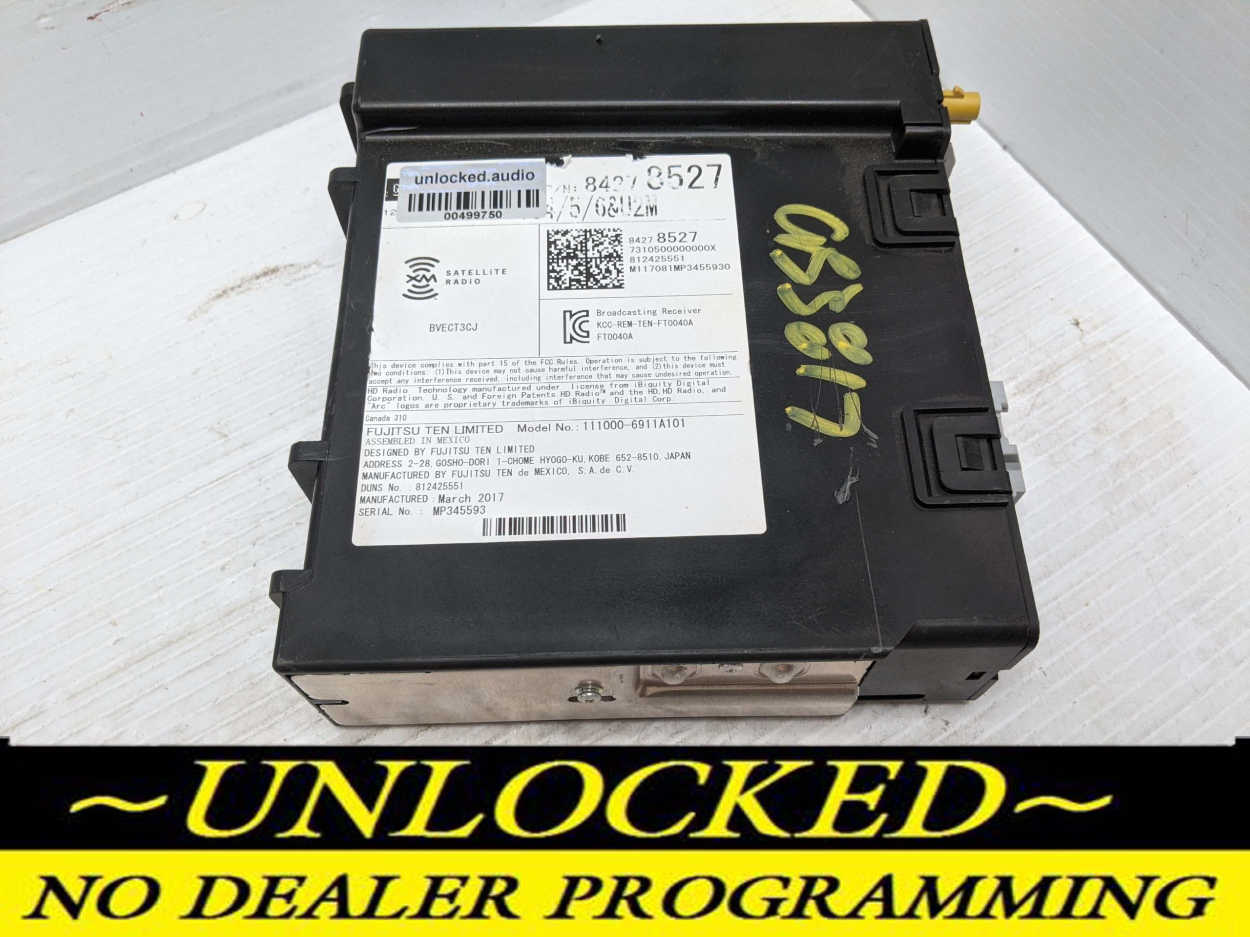 UNLOCKED 17-19 SILVERADO TAHOE SUBURBAN YUKON SIERRA ACADIA LACROSSE ENCLAVE XT5 ESCALADE OEM RADIO 84278527