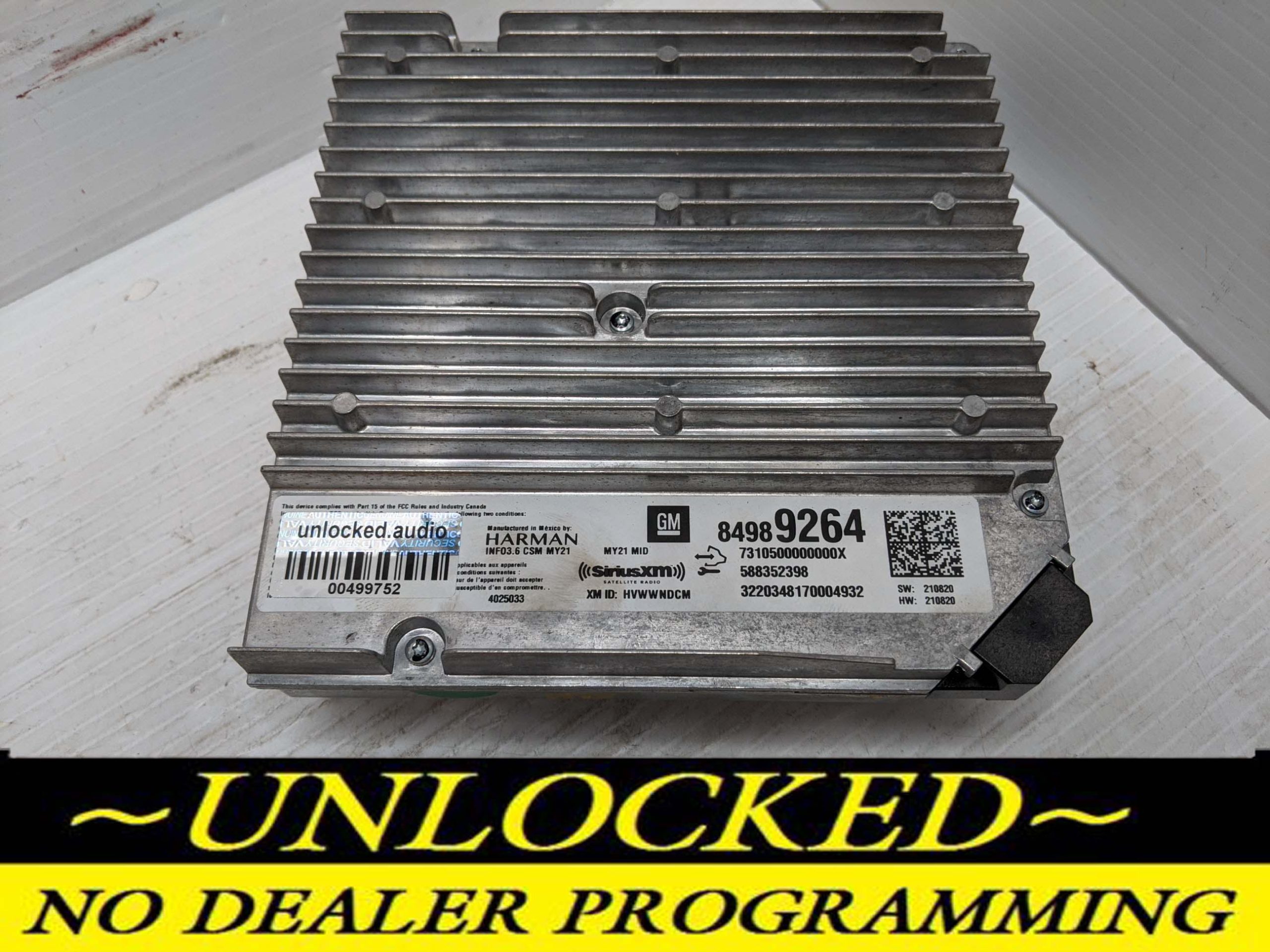 UNLOCKED 21-24 CHEVY SILVERADO OEM INFOTAINMENT RADIO 84989264 IOS