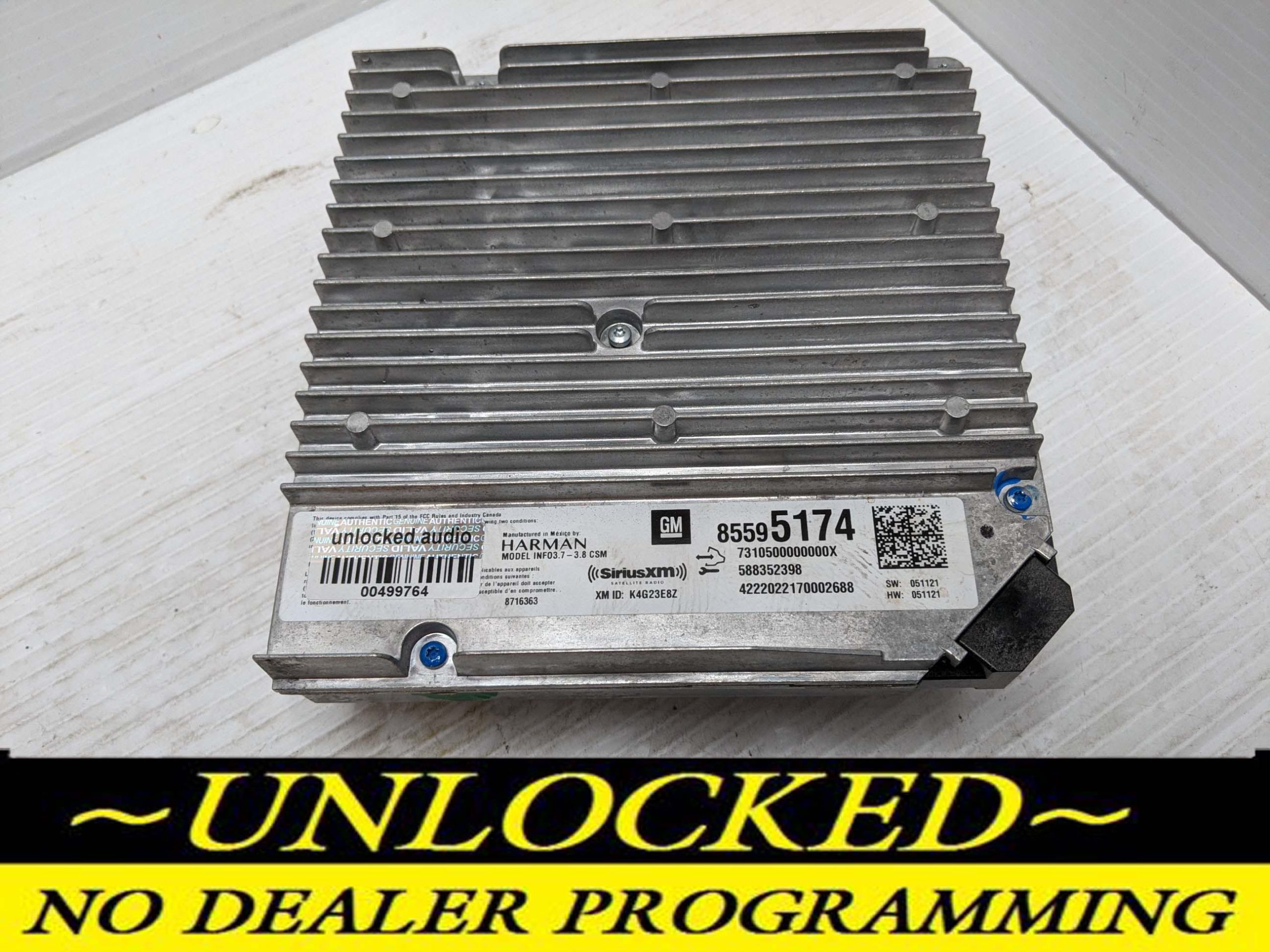 UNLOCKED 22-23 CHEVY TAHOE SILVERADO GMC YUKON SIERRA INFOTAINMENT RADIO RECEIVER 85595174 IOK