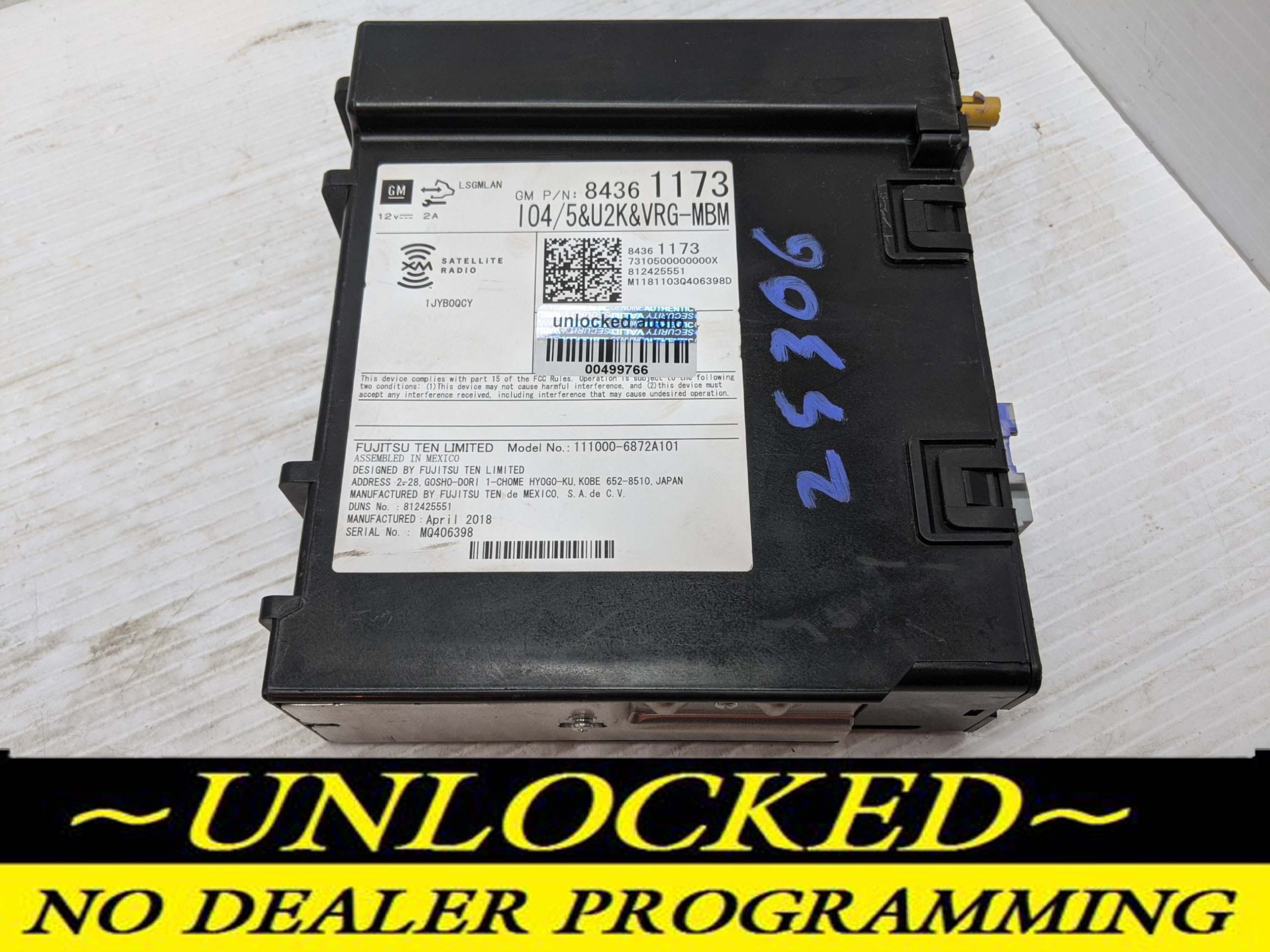 UNLOCKED 18-21 VOLT COLORADO IMPALA MALIBU CRUZE ENCORE ENVISION OEM RADIO 84361173