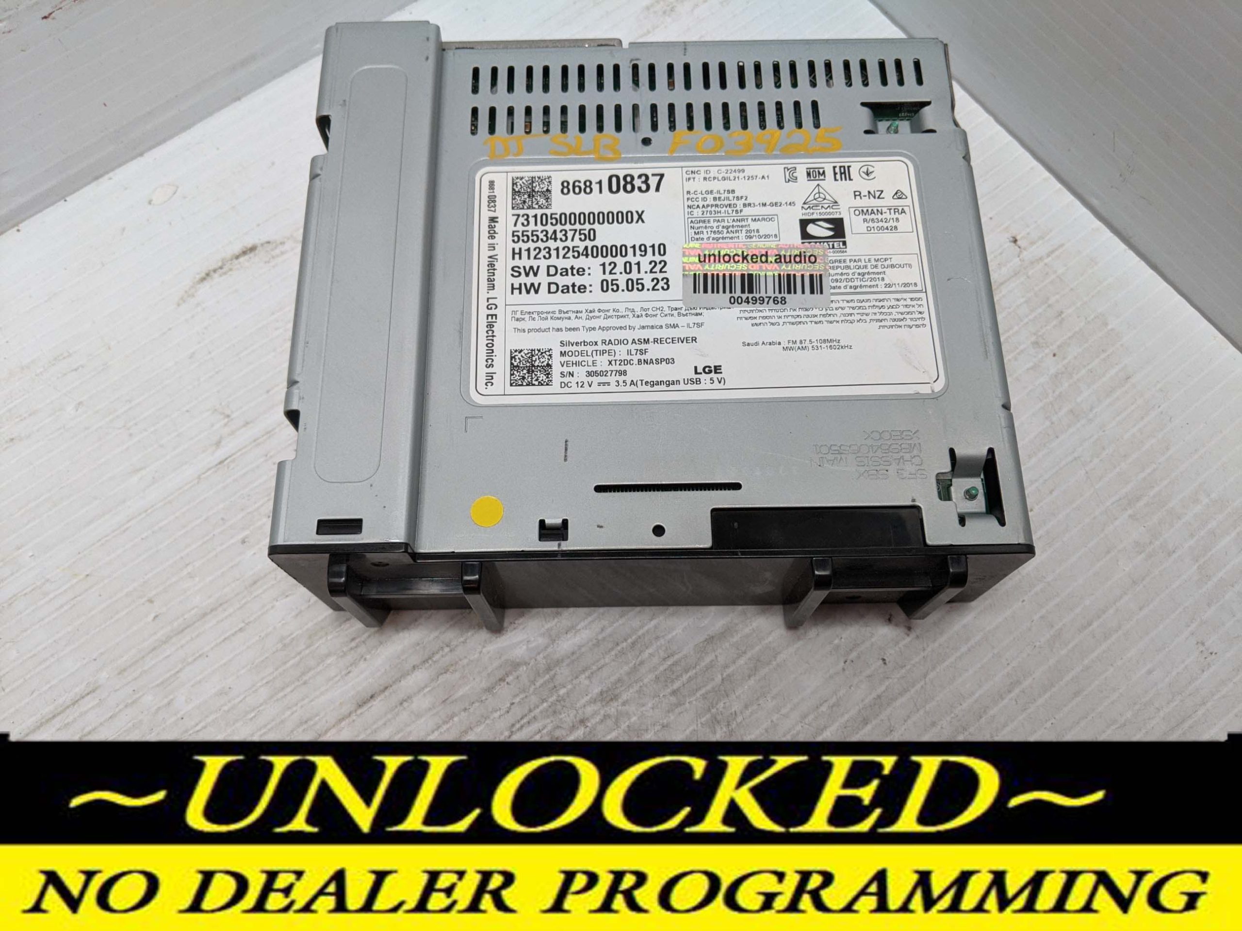 UNLOCKED 21-24 MALIBU EQUINOX TERRAIN TRAILBLAZER ENCORE GX OEM RADIO 86810837 IOR