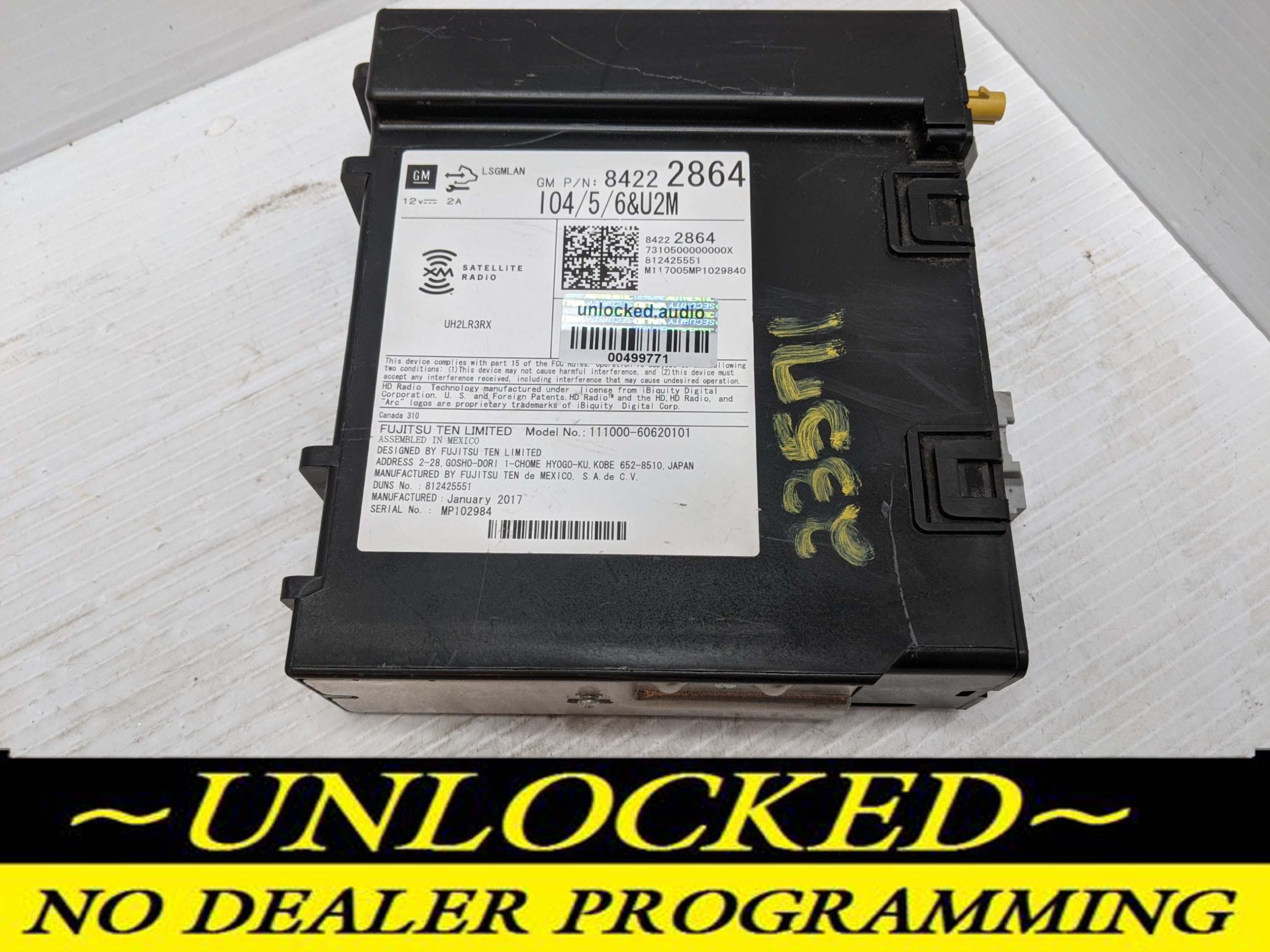 UNLOCKED 17 SILVERADO SIERRA TAHOE YUKON ESCALADE OEM RADIO MODULE 84222864 IO5