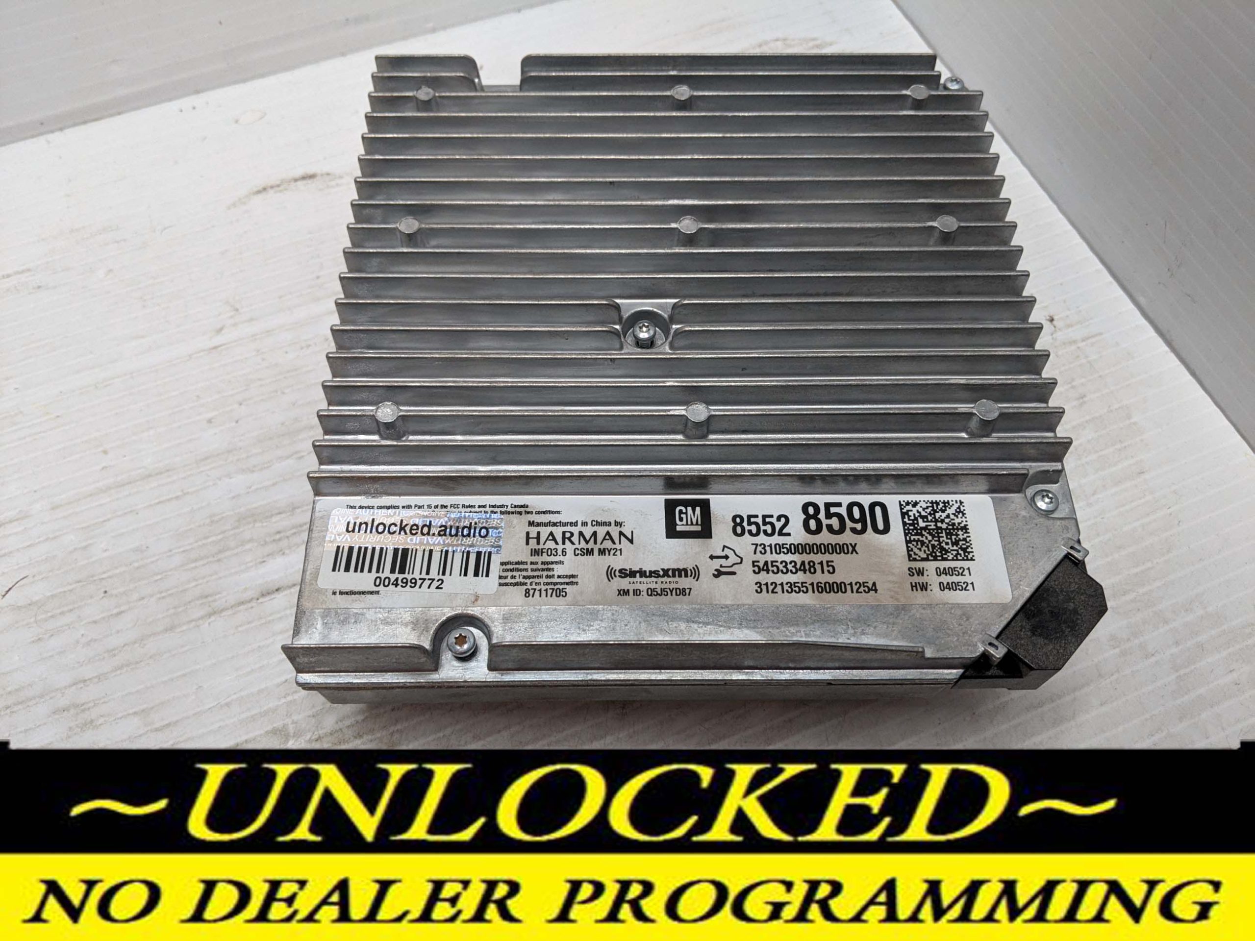 UNLOCKED 21-23 CHEVY SILVERADO TRAVERSE BLAZER TRAILBLAZER CAMARO INFOTAINMENT RADIO RECEIVER 85528590 IOS