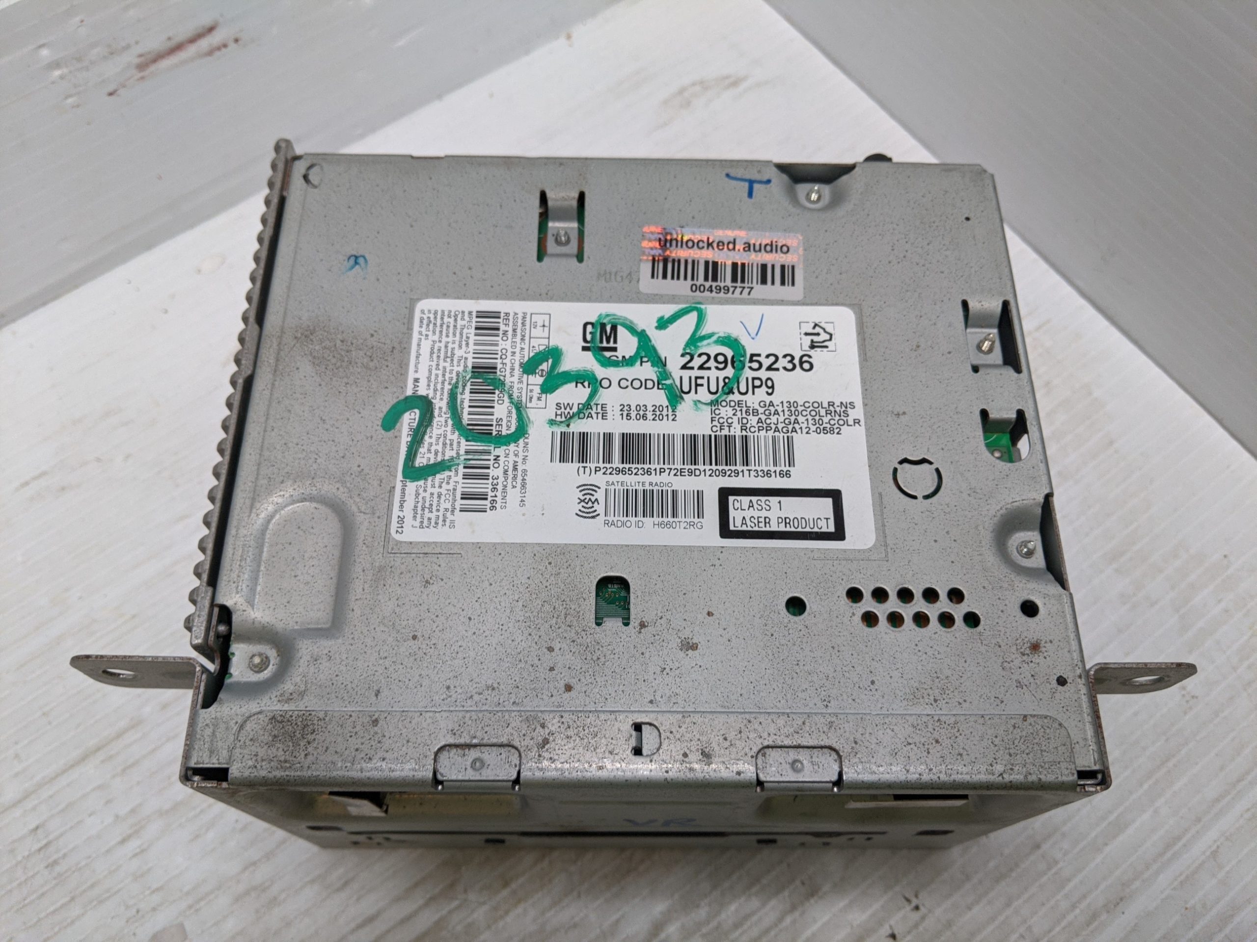 UNLOCKED 2013 VOLT MALIBU OEM RADIO 22965236 UFU - Image 3