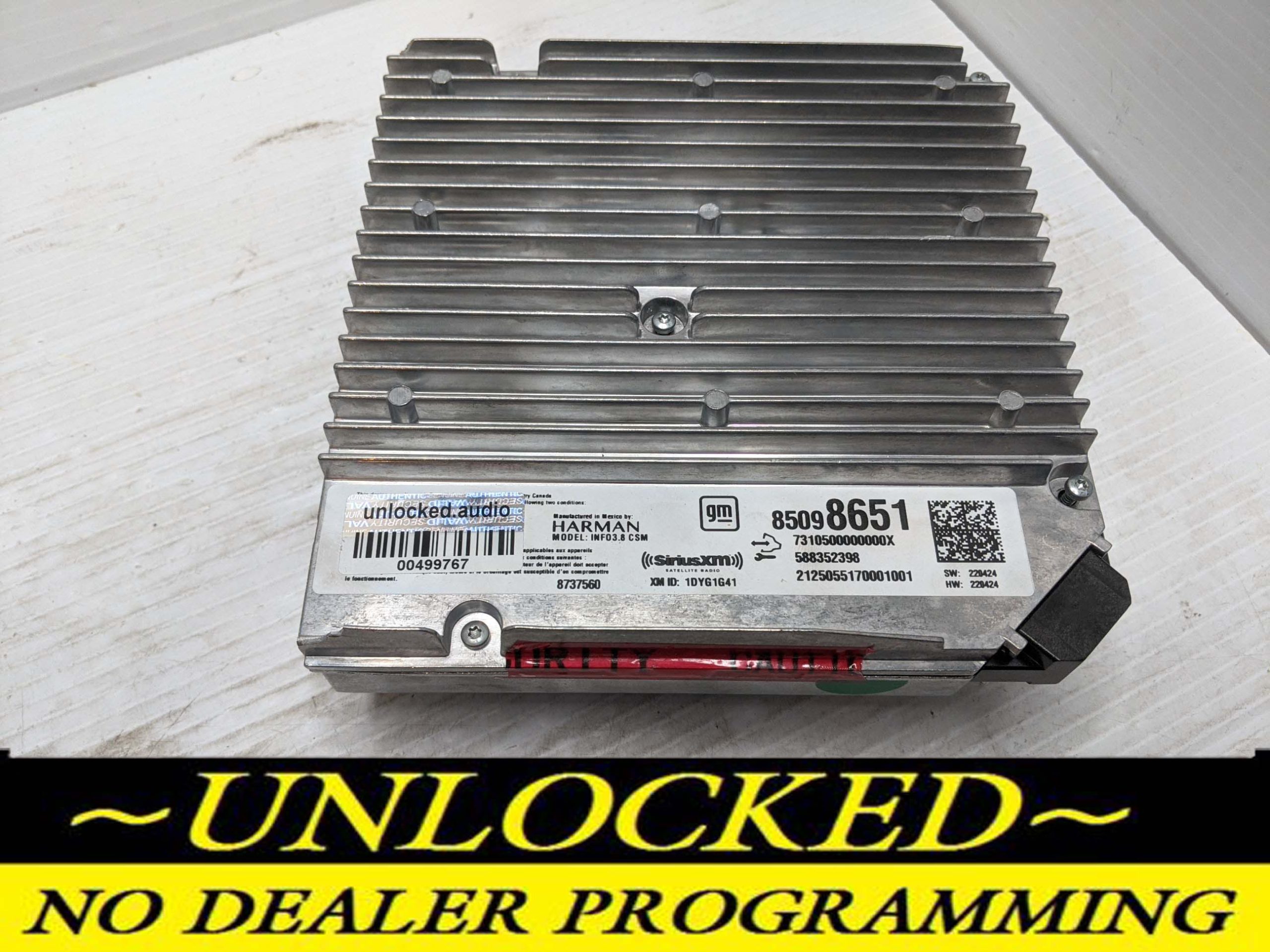 UNLOCKED 2022-2024 CHEVY SILVERADO INFOTAINMENT RADIO RECEIVER 85098651 IOK