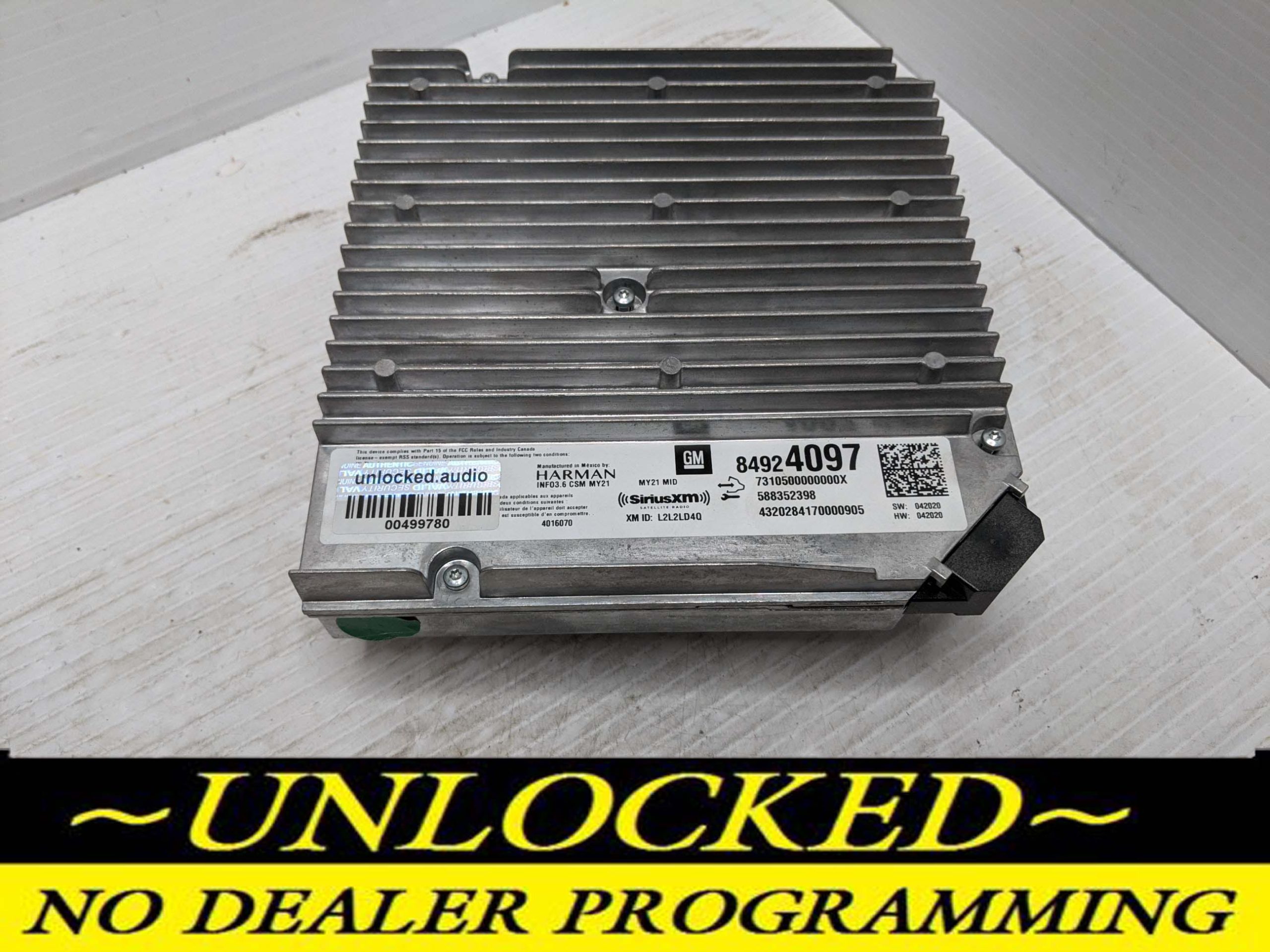 UNLOCKED 21-24 GMC SIERRA CHEVY SILVERADO OEM INFOTAINMENT RADIO 84924097 IOS