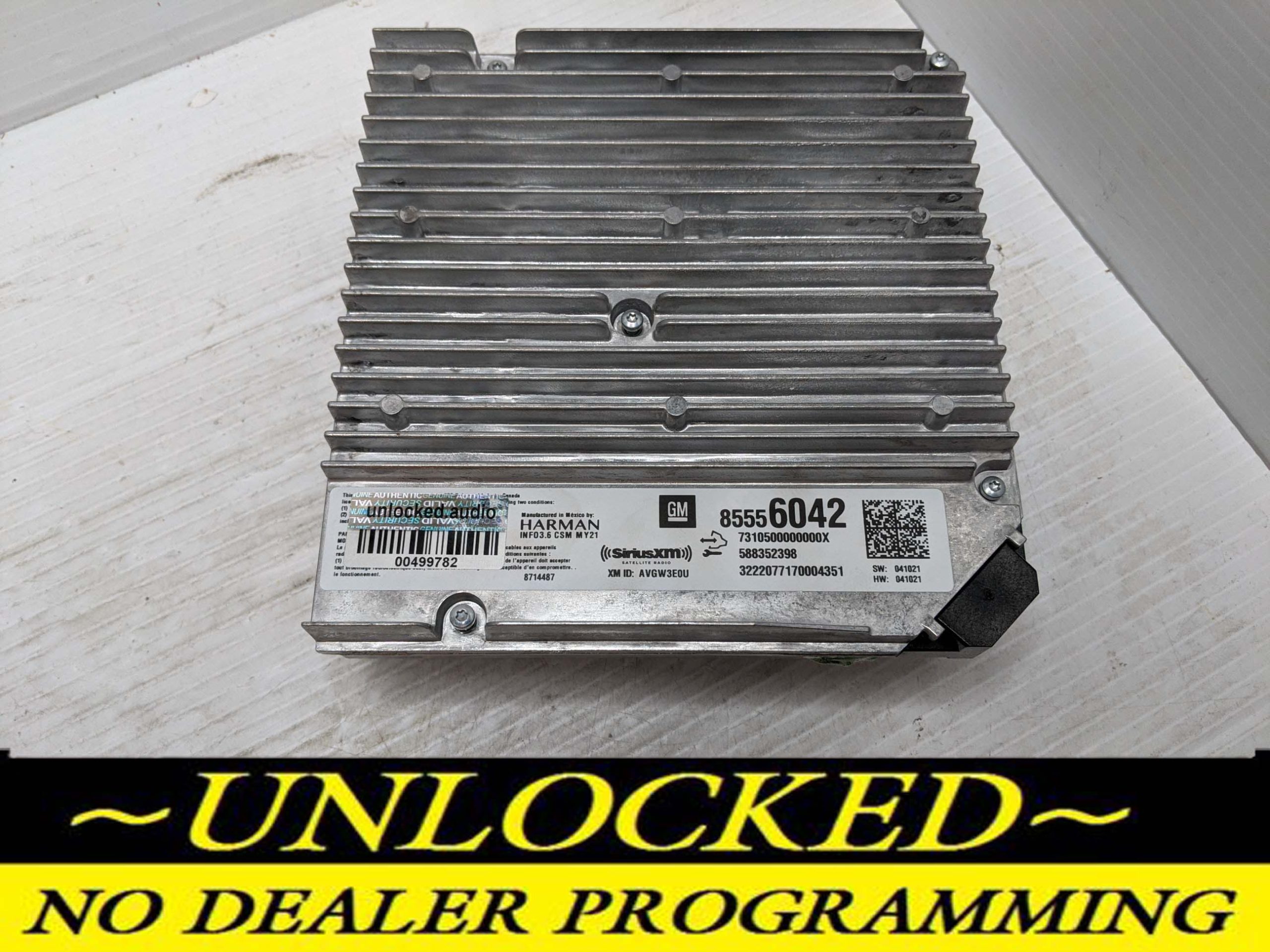 UNLOCKED 21-23 BUICK CHEVY SILVERADO TRAVERSE BLAZER TRAILBLAZER CAMARO TERRAIN INFOTAINMENT RADIO RECEIVER 85556042 IOU
