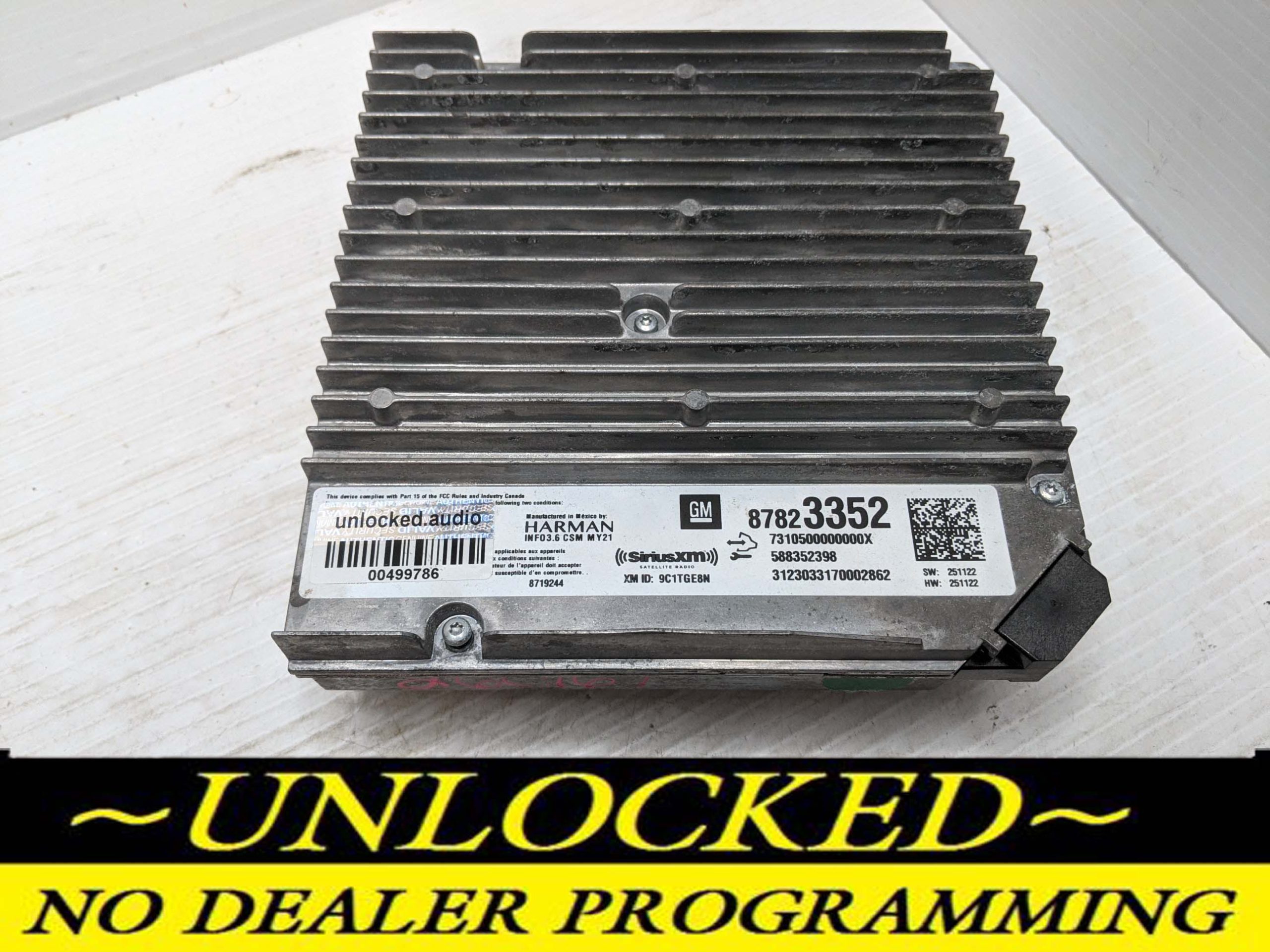 UNLOCKED 22-23 CHEVY TRAVERSE GMC TERRAIN INFOTAINMENT RADIO RECEIVER 87823352 IOS