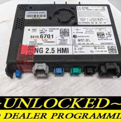 UNLOCKED 17-20 CHEVY GMC BUICK CADILLAC NG 2.5 HMI 84156701 IO6
