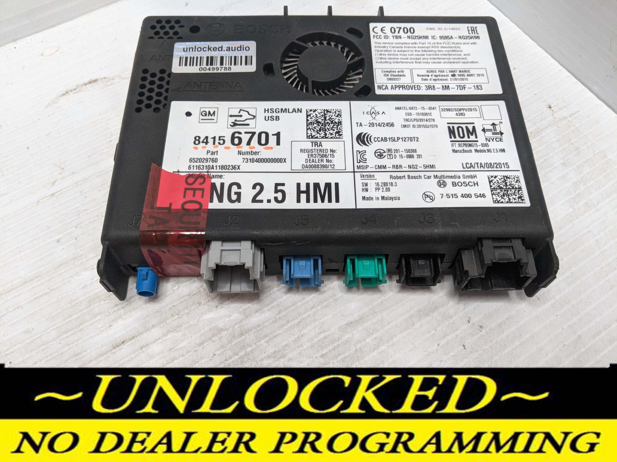 UNLOCKED 17-20 CHEVY GMC BUICK CADILLAC NG 2.5 HMI 84156701 IO6