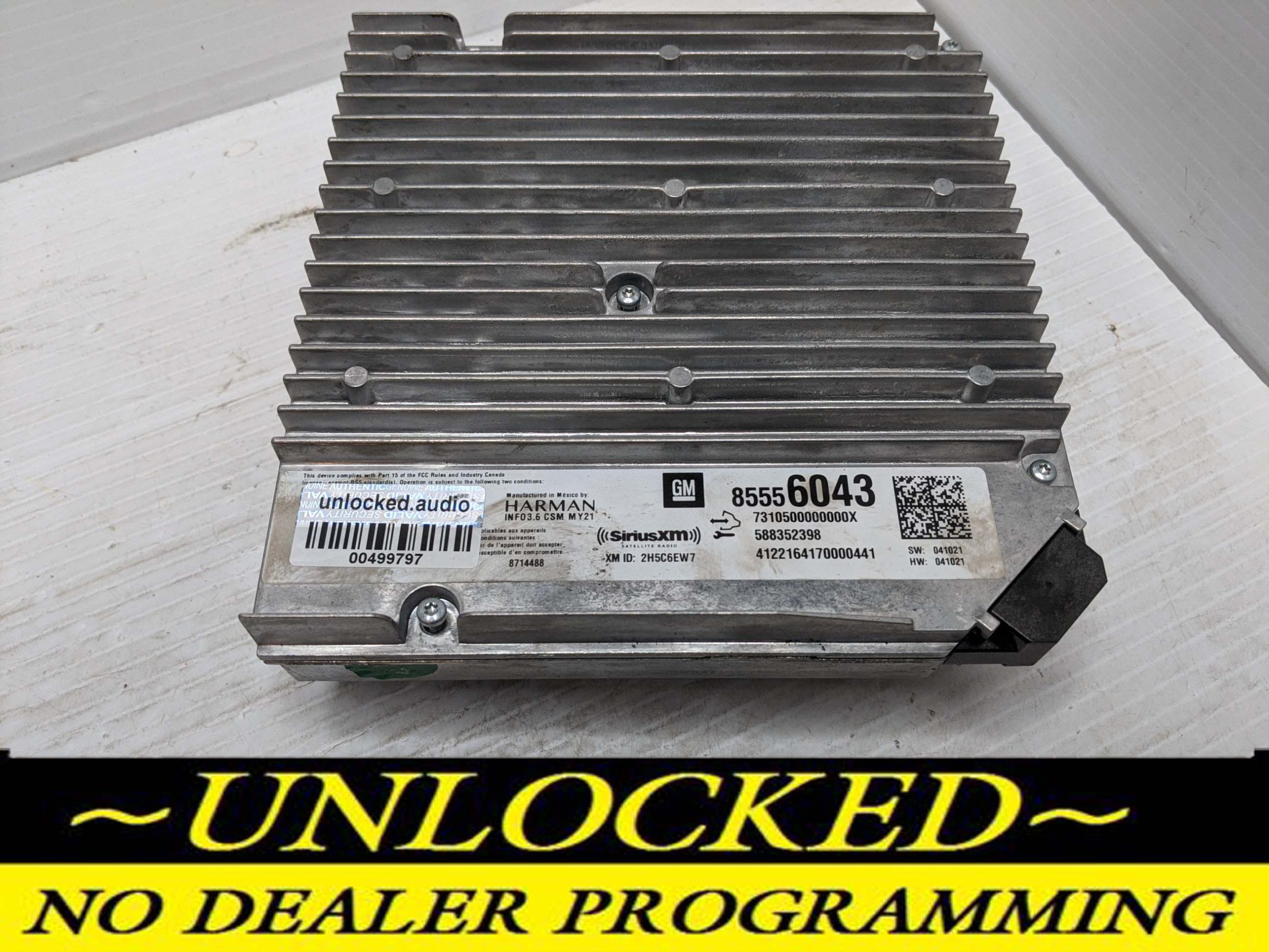 UNLOCKED 2021 2022 GMC SIERRA INFOTAINMENT RADIO RECEIVER 85556043 IOT